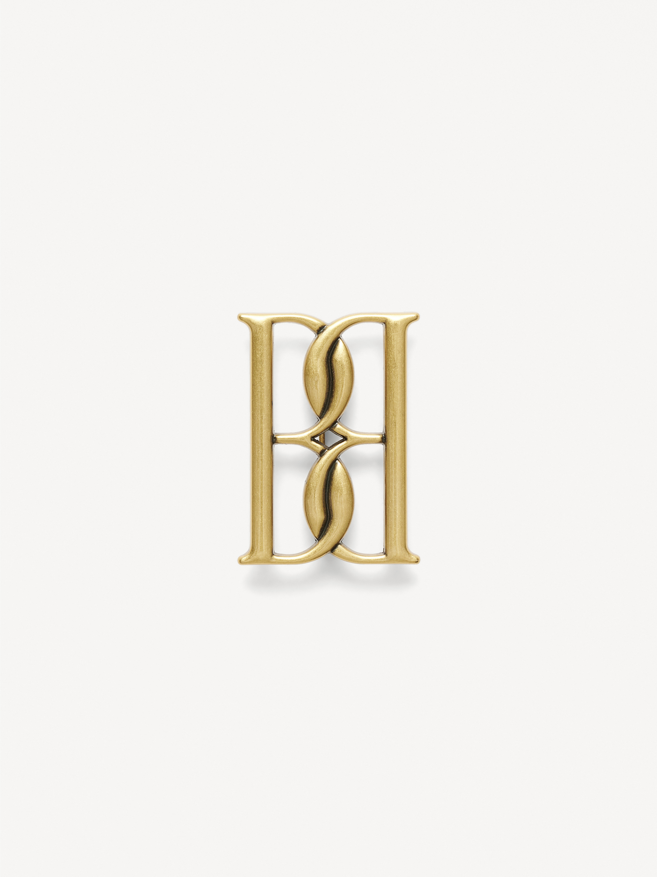 By Malene Birger Mono Large Gold-tone Brooch In Gold