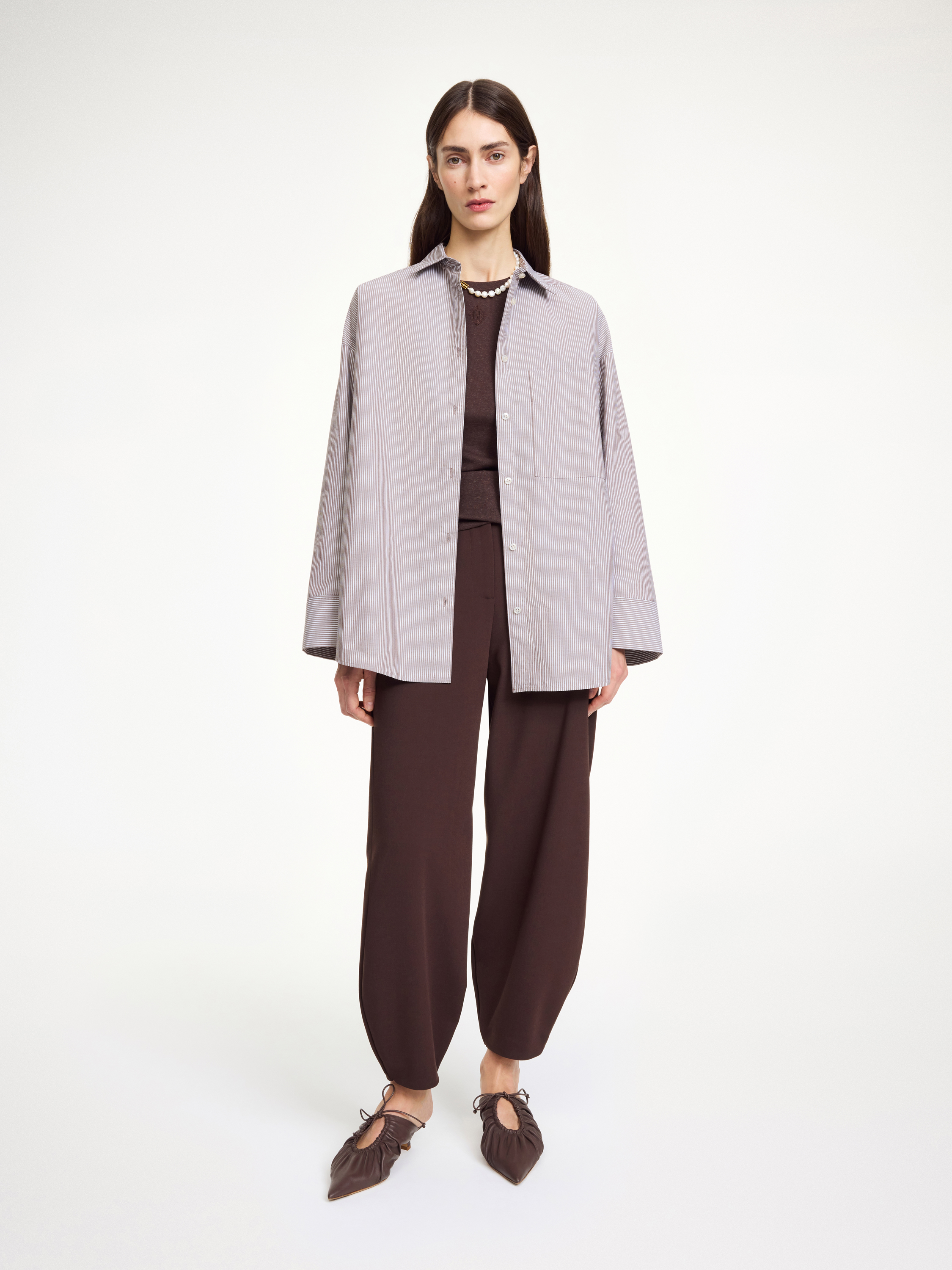By Malene Birger Skjorta Derris Brun
