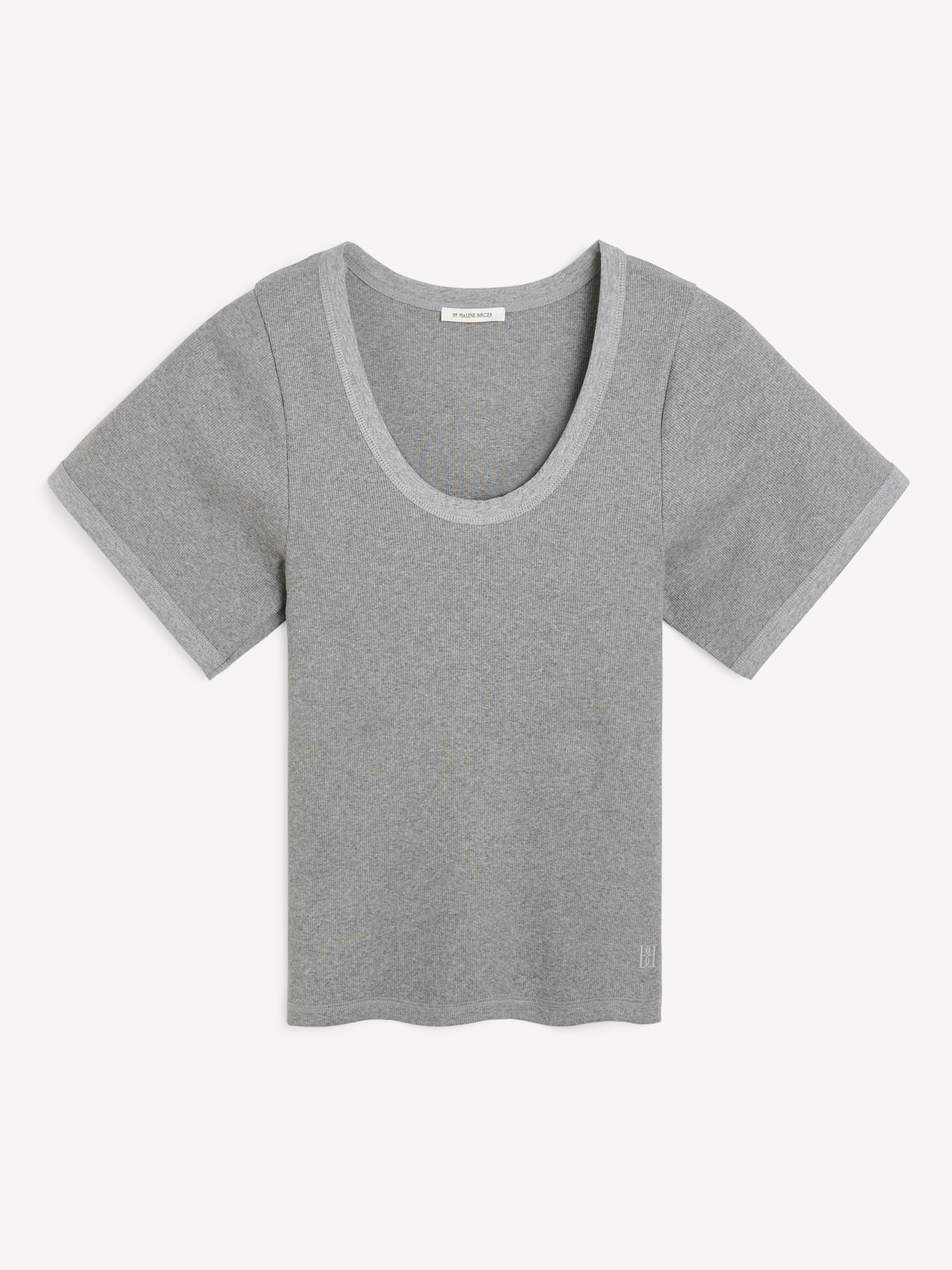 By Malene Birger Lunai T-shirt In Grey Melange