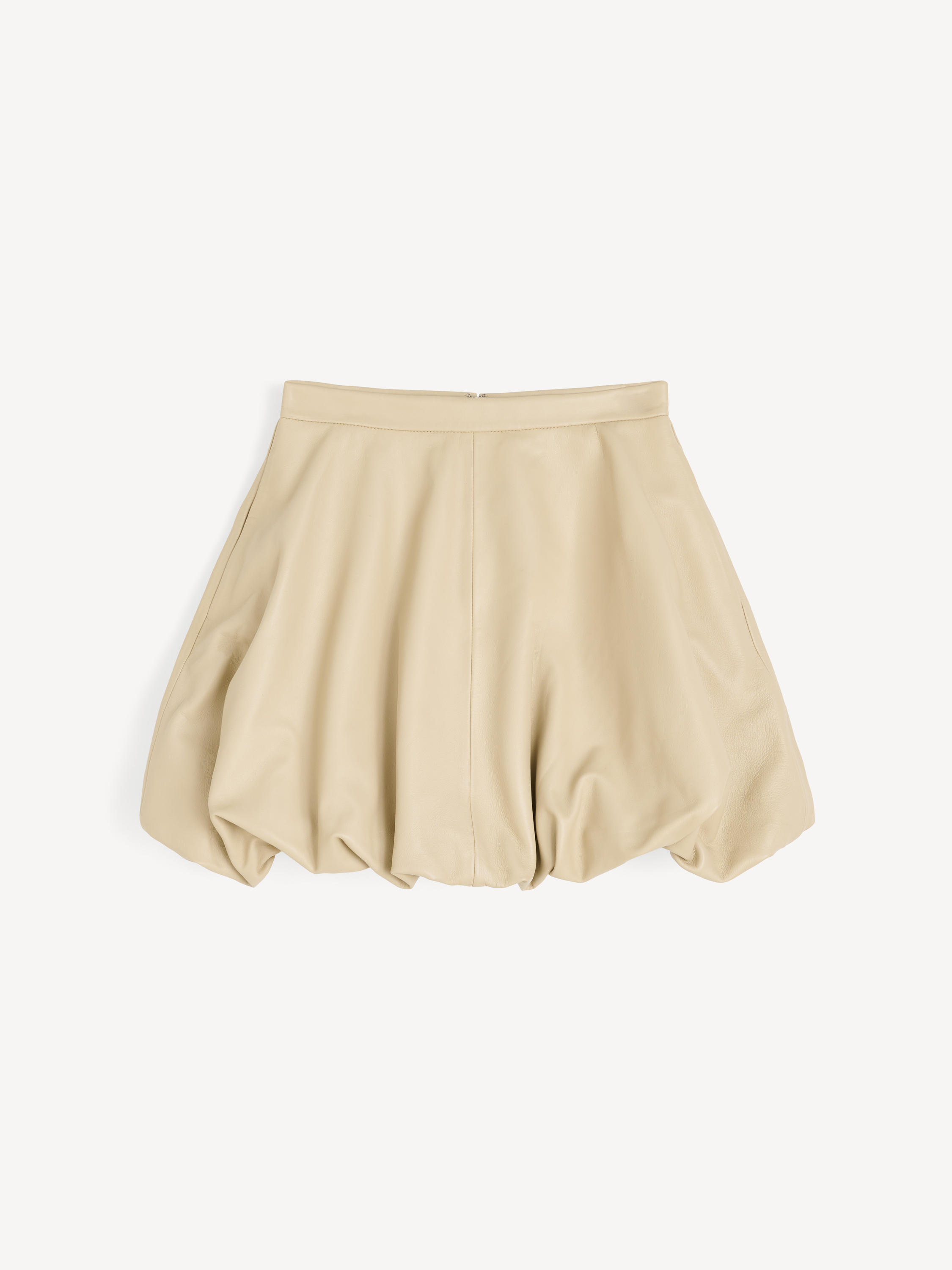 By Malene Birger Women's Old Beige Exclusive: Brey Leather Mini Skirt Size 34