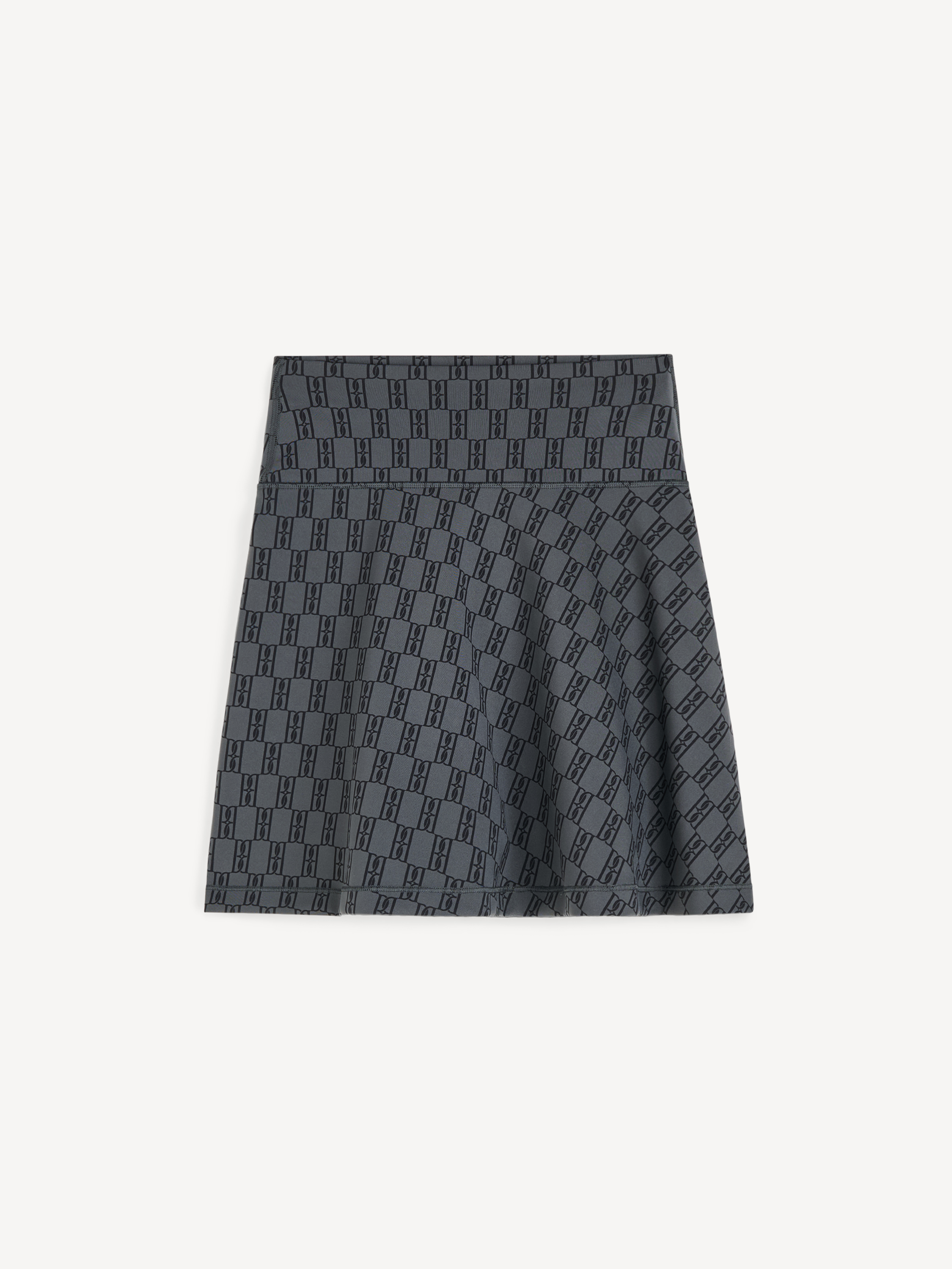 By Malene Birger Women's Monogram Black & Grey Pollyna Athletic Skirt Small