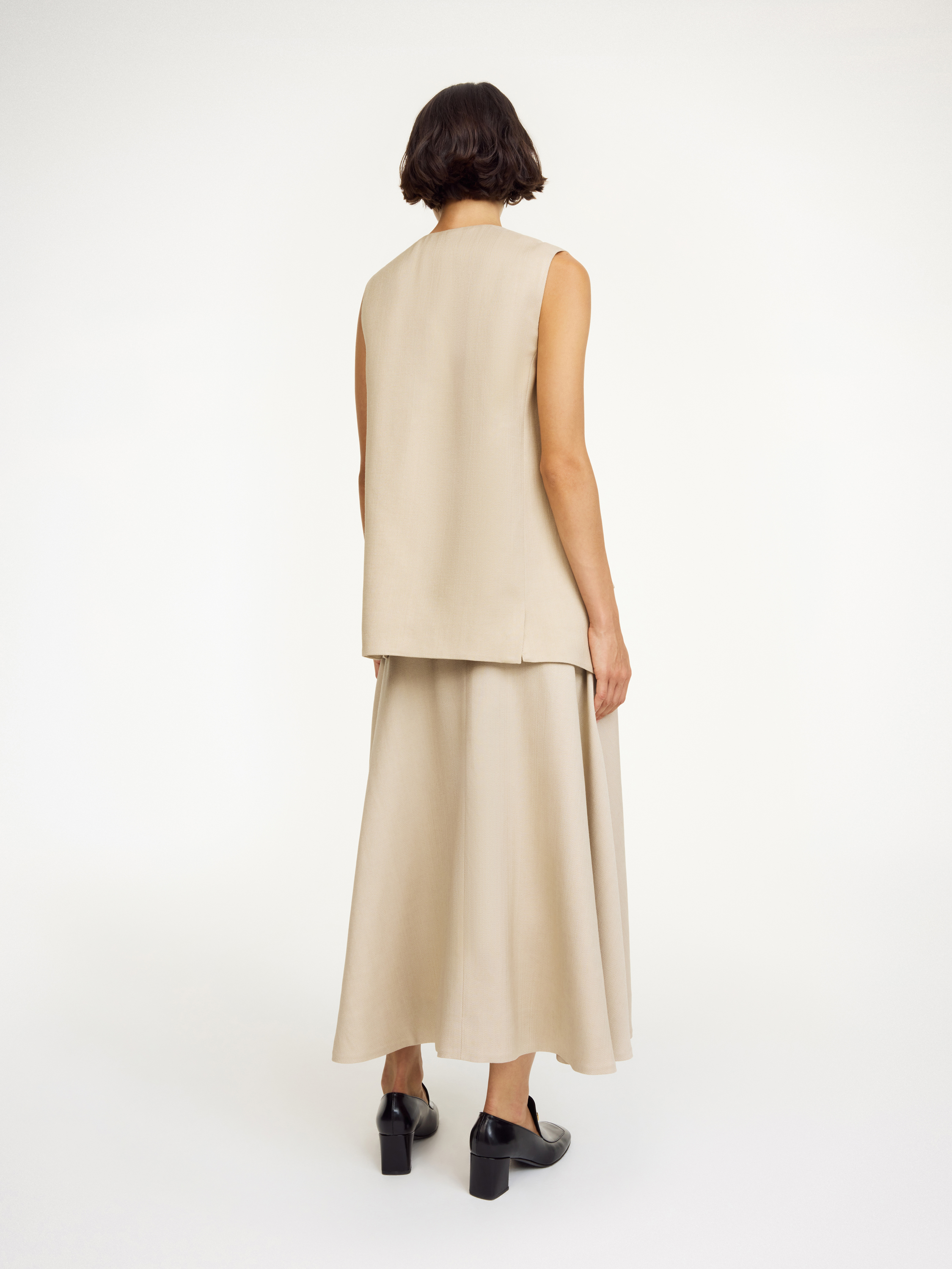 By Malene Birger Sophine Waistcoat In Oyster Gray