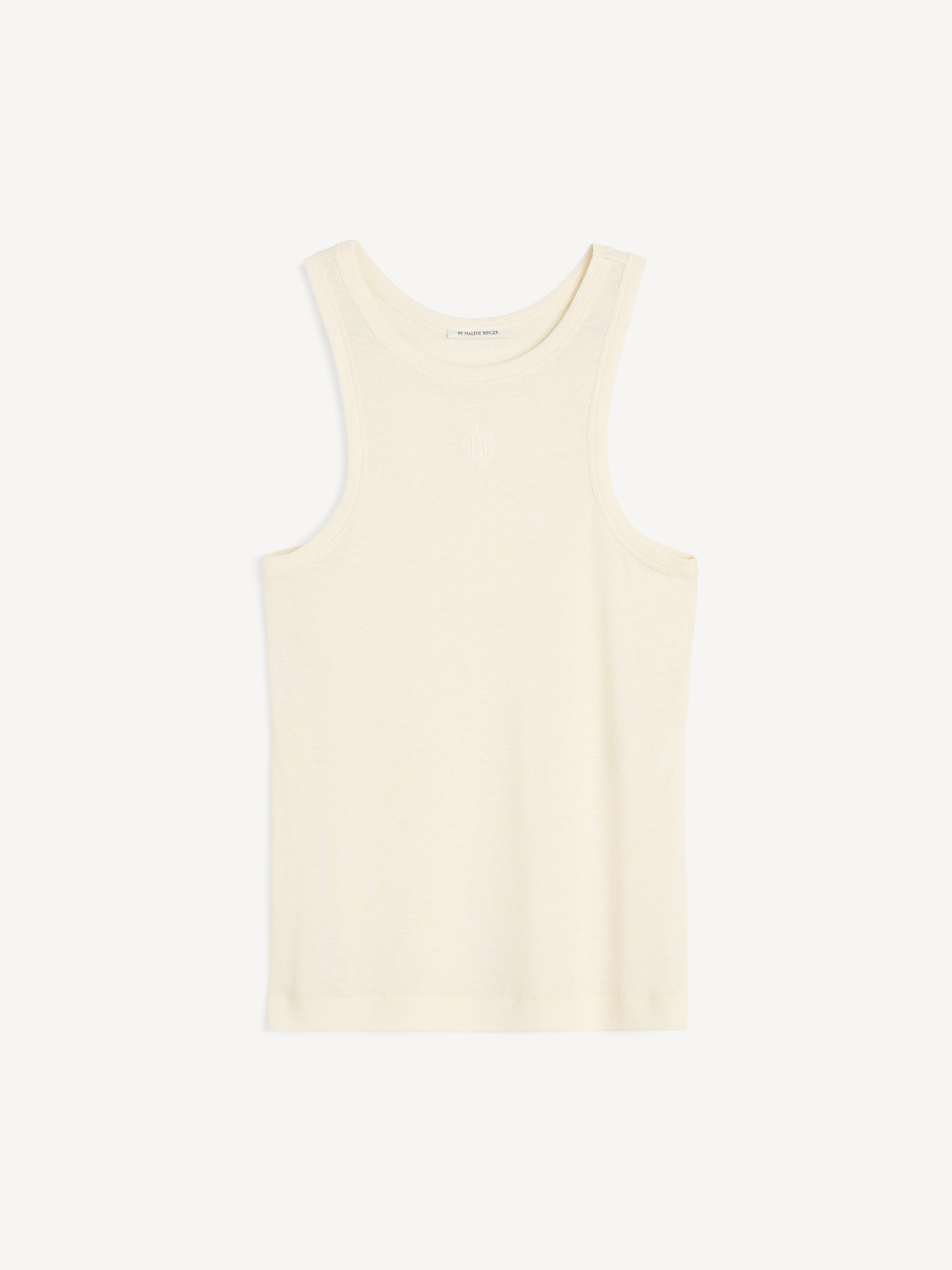 By Malene Birger Kvinno Soft White Lise Tank Top Stor