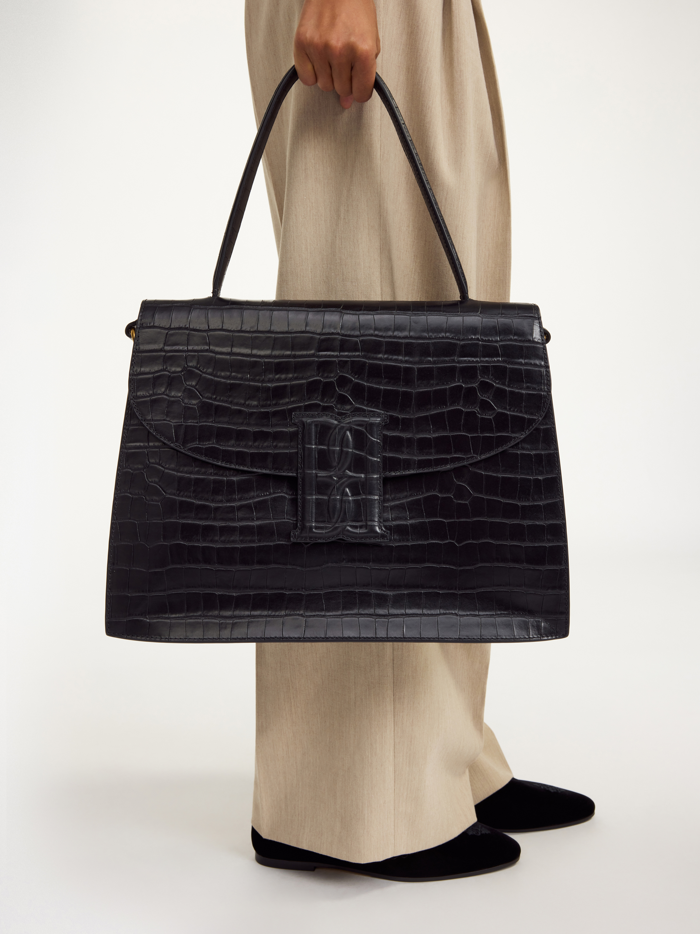 By Malene Birger Ronlas Leather Shoulder Bag In Black