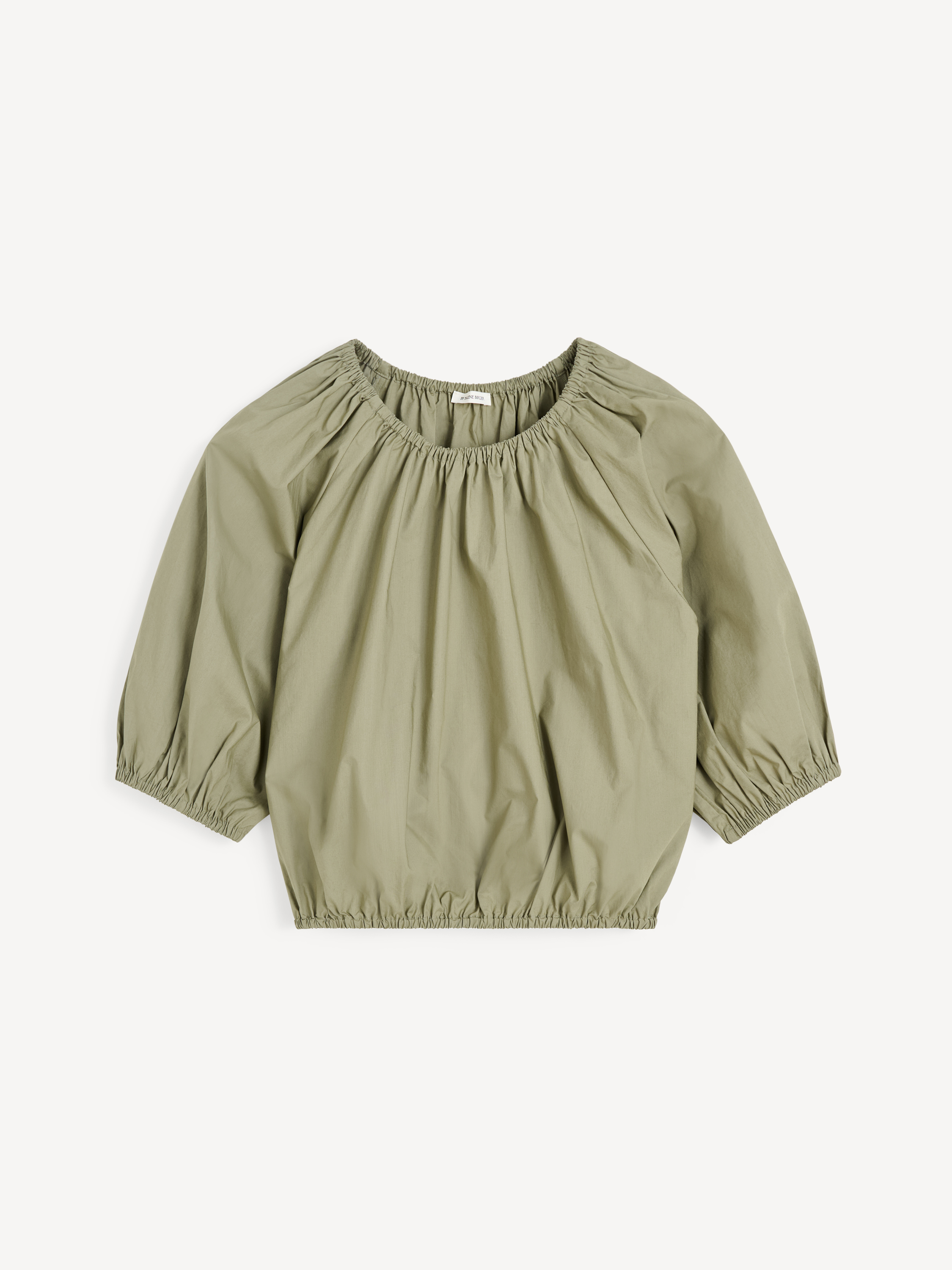 By Malene Birger Women's Deep Lichen Green Lelow Organic Cotton Blouse Size 42