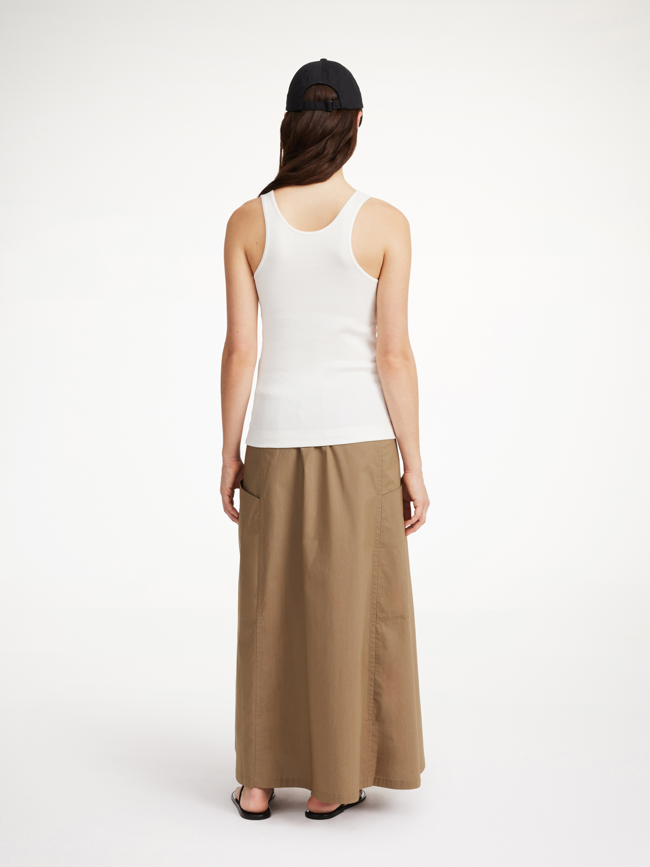 By Malene Birger Catterine Organic Cotton Maxi Skirt In Shitake