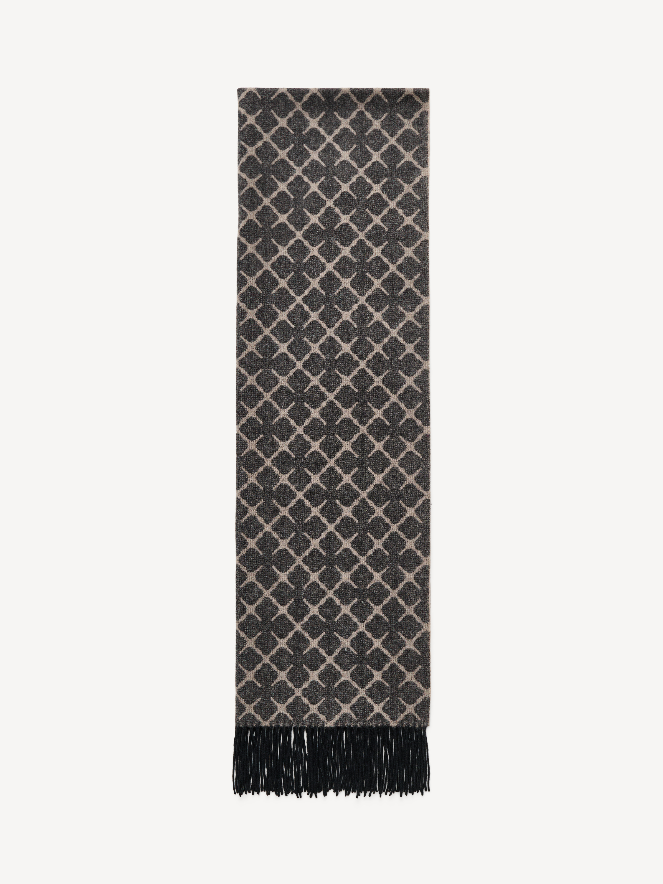 By Malene Birger Women's Grey Brown Melange Ortega Cashmere-Blend Scarf