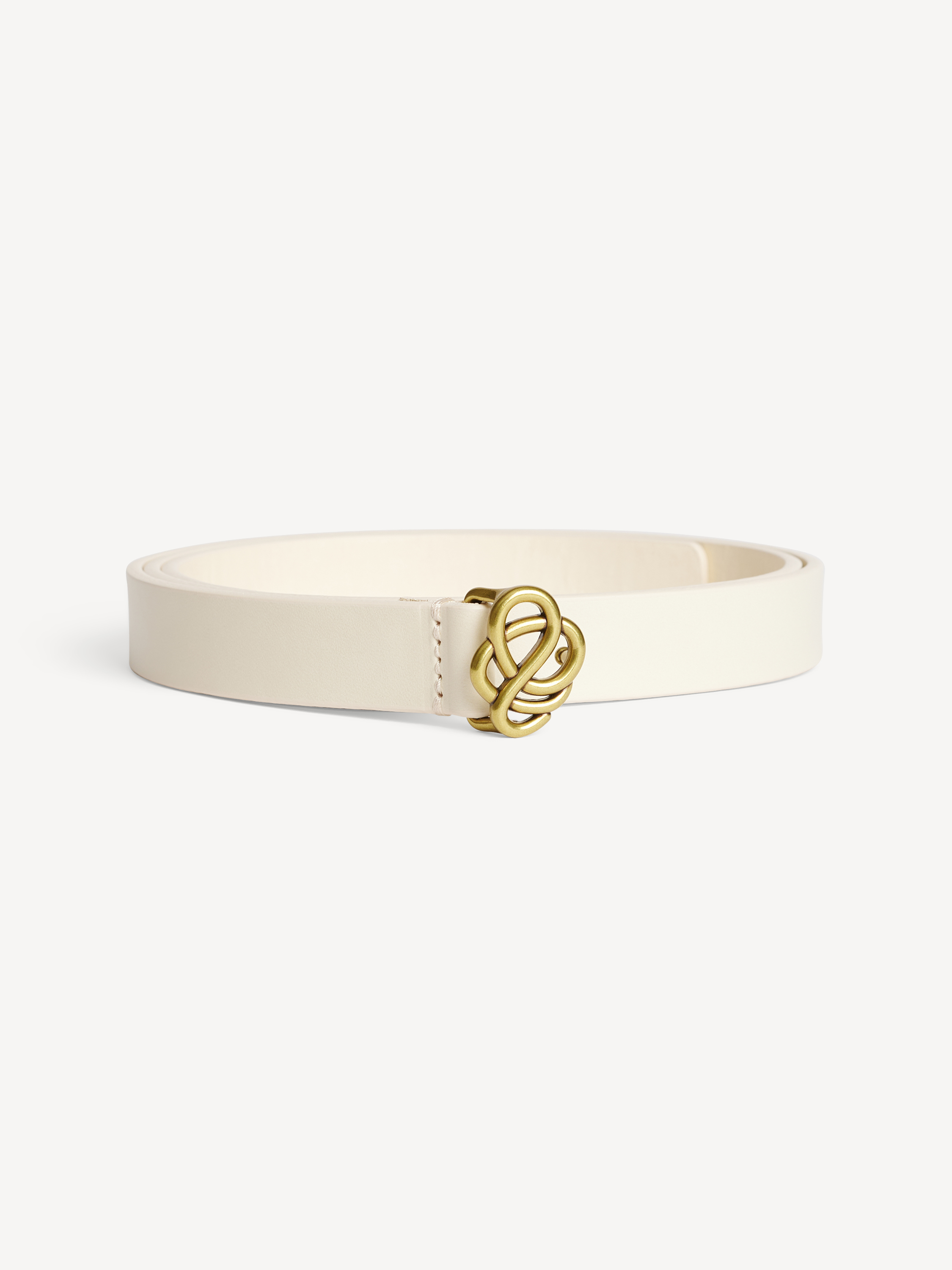 By Malene Birger Ouma Leather Belt In Soft White