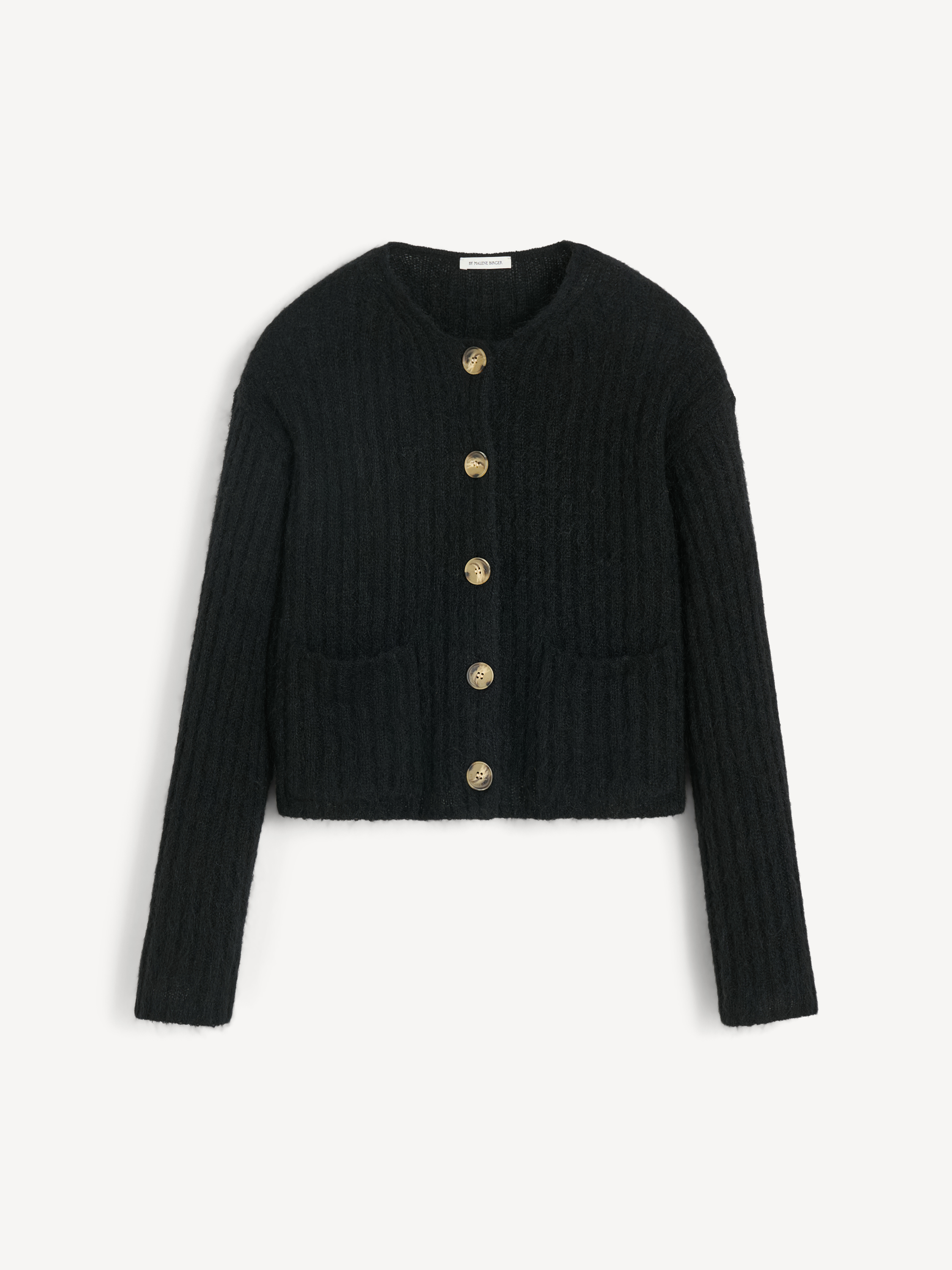By Malene Birger Cierrou Rib Cardigan In Black