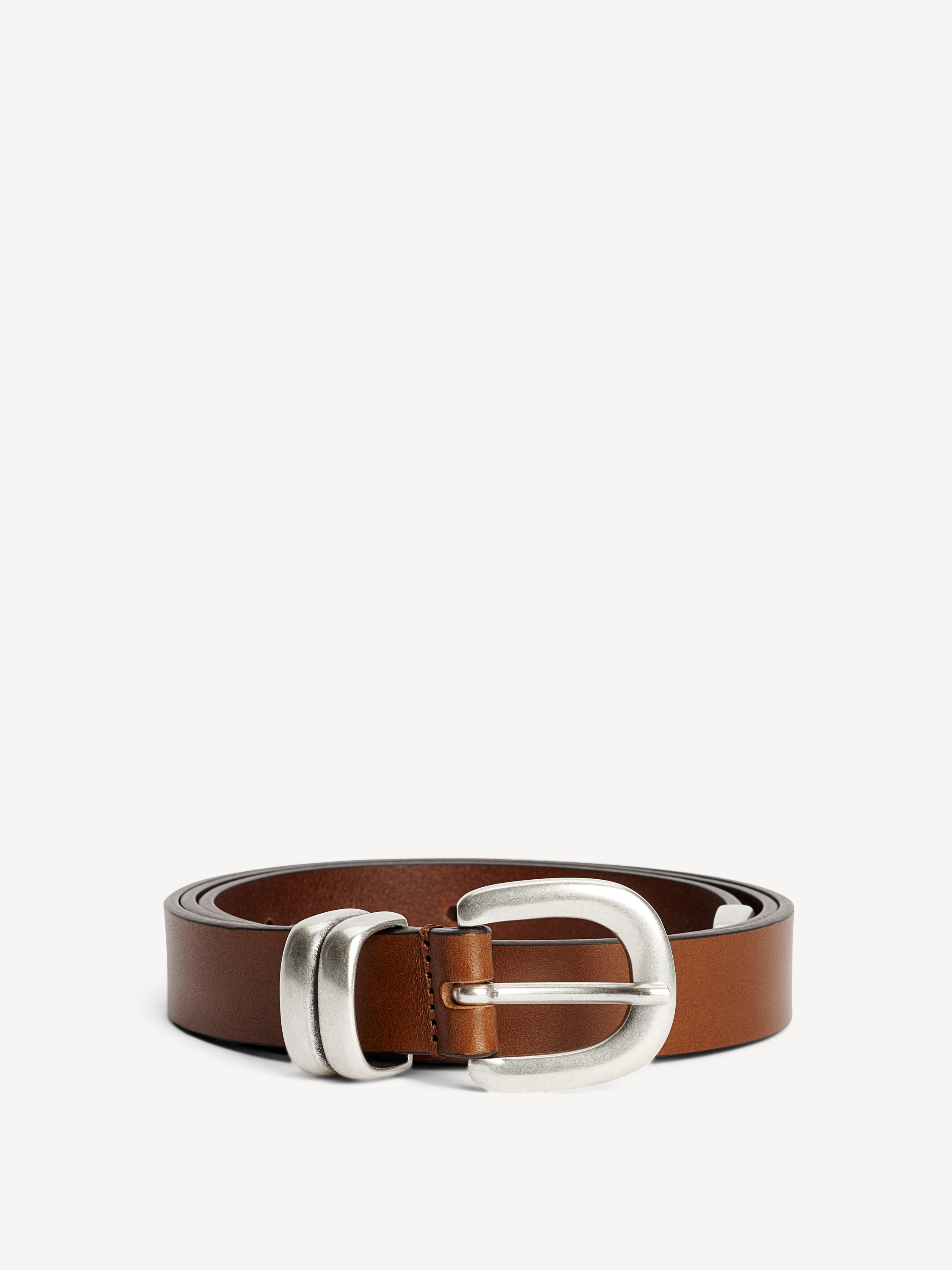 By Malene Birger Zoilo Leather Belt In Dark Brown
