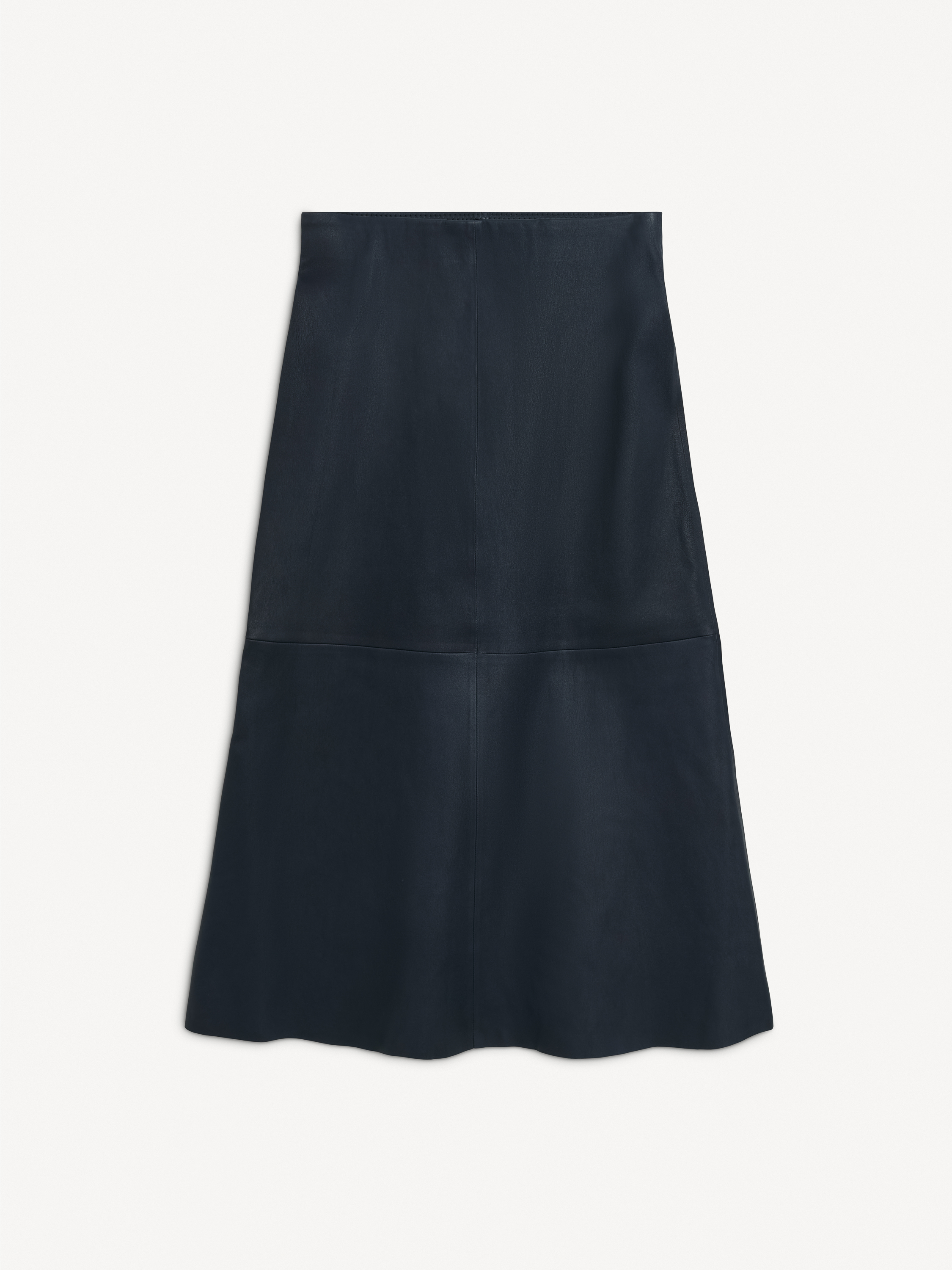 By Malene Birger Simoas Leather Skirt In Blue