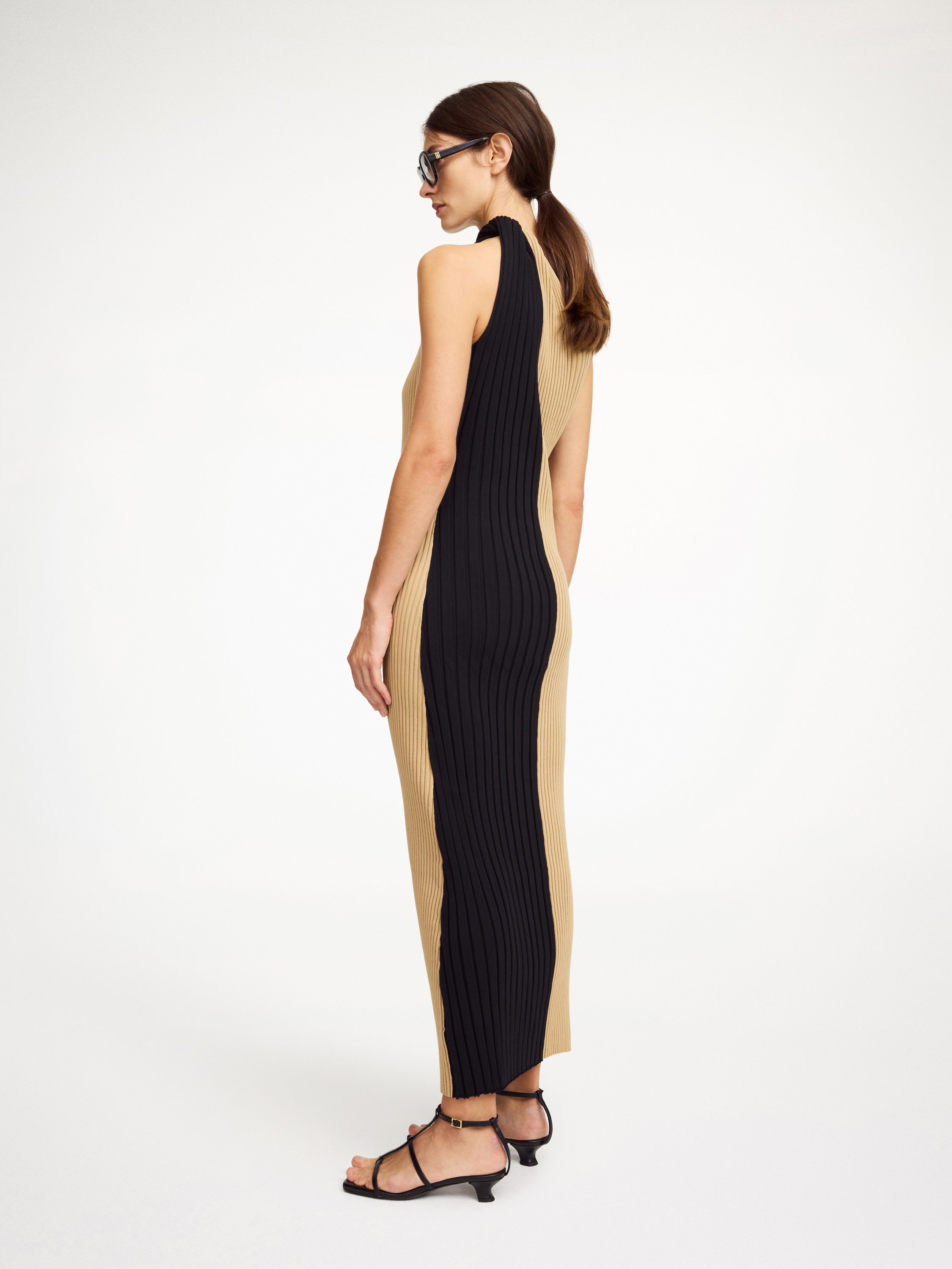 By Malene Birger Noto Maxi Dress In Bicolor Block
