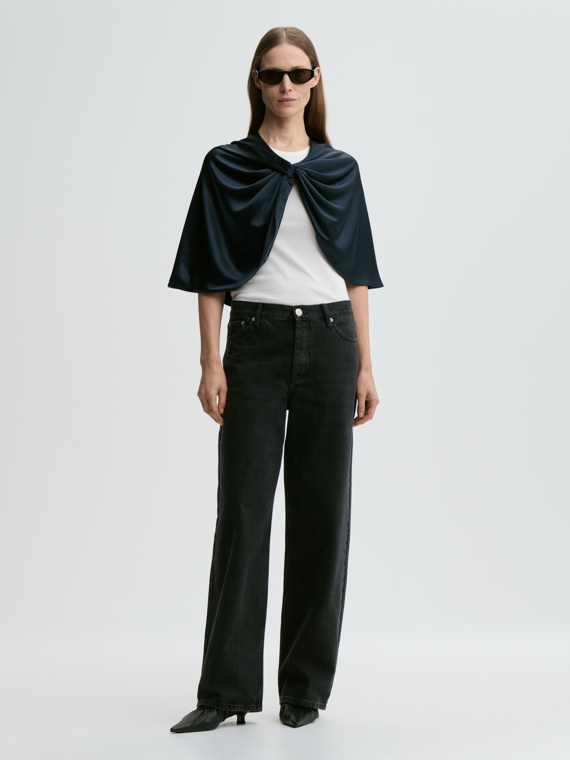 By Malene Birger Pinlos Cape In Black