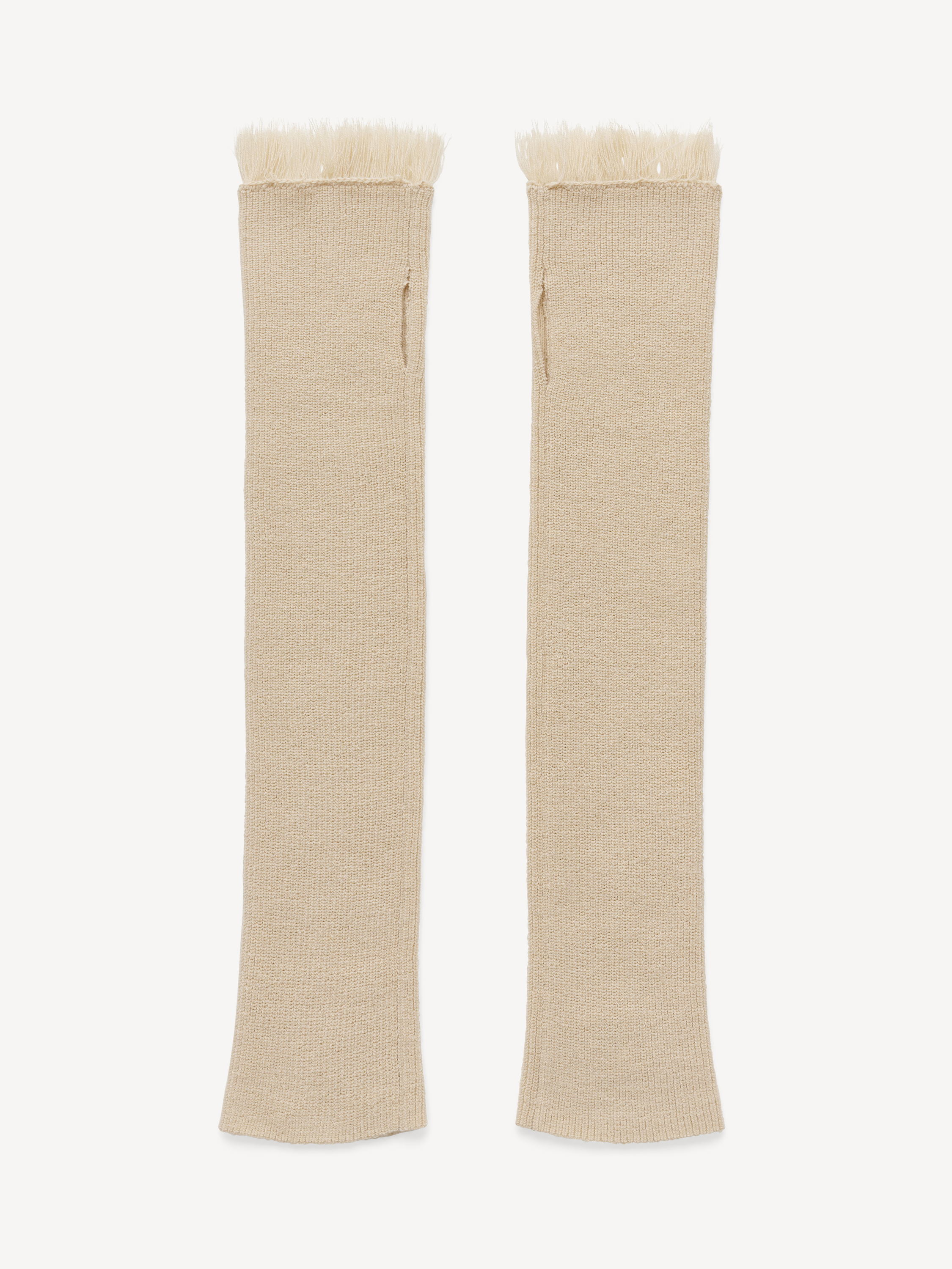 By Malene Birger Fezan Gloves In Oyster Gray