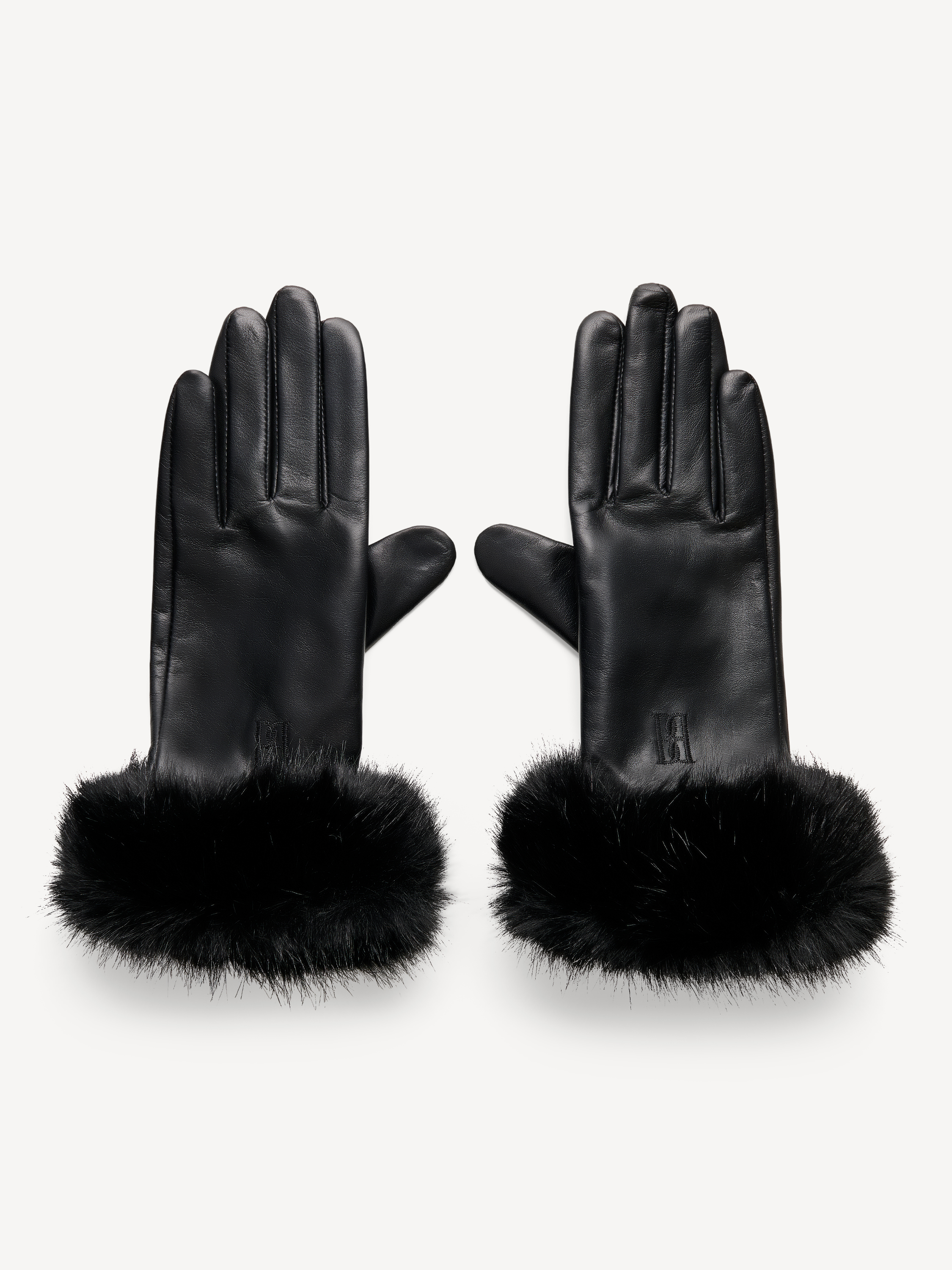 By Malene Birger Genna Leather Gloves In Black