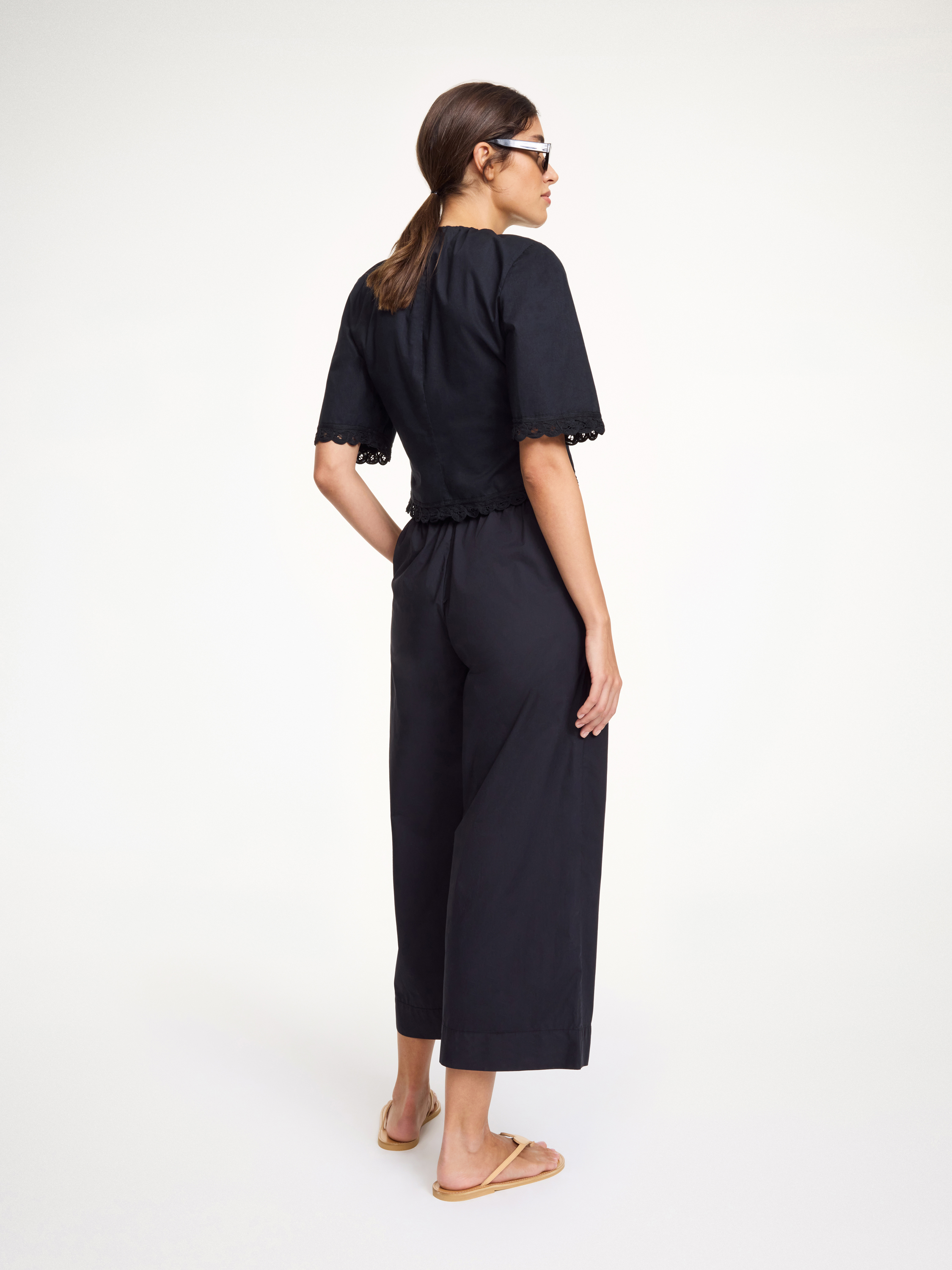 By Malene Birger Mirabello Organic Cotton Trousers In Black