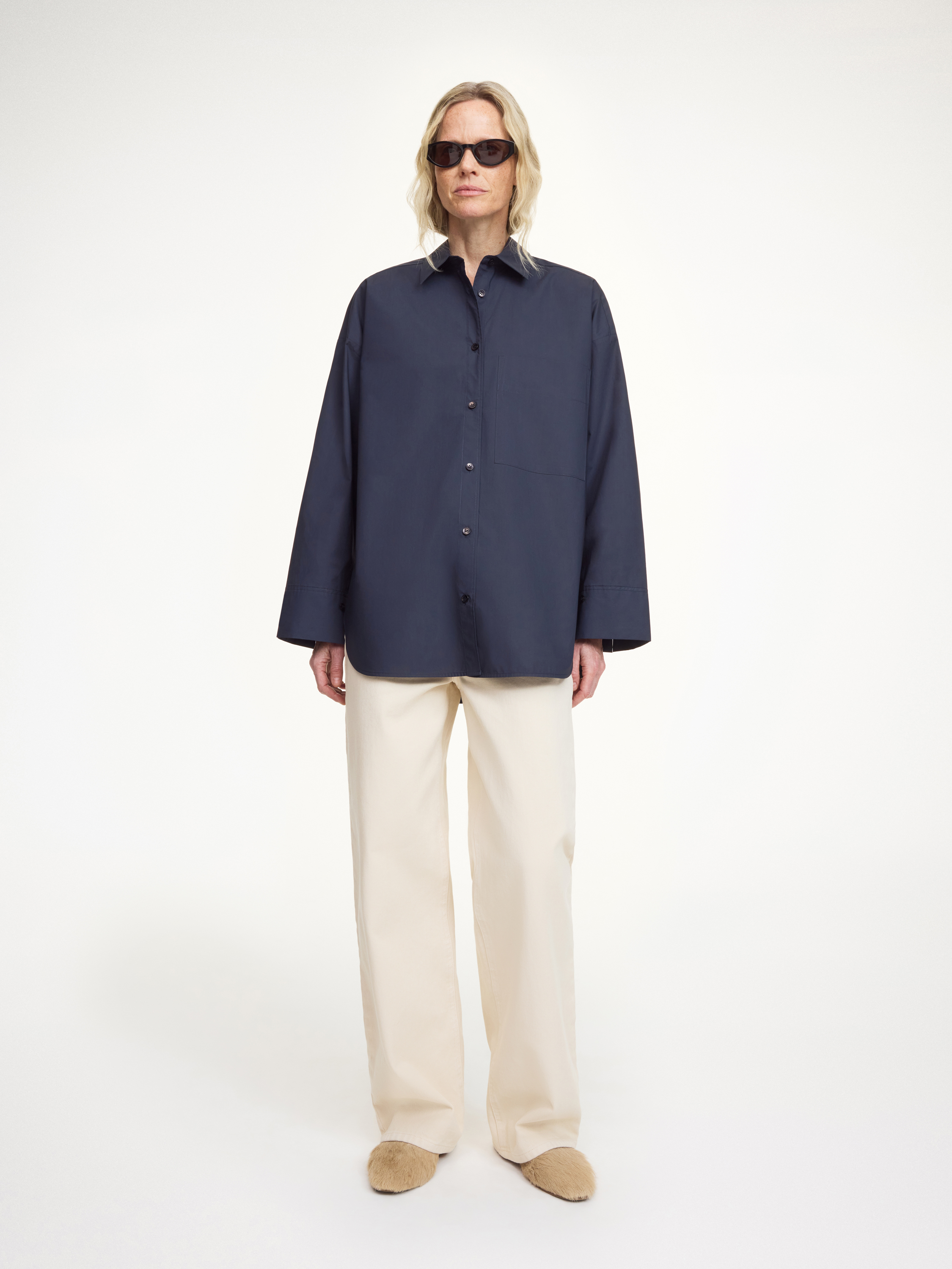 By Malene Birger Derris Organic Cotton Shirt In Black