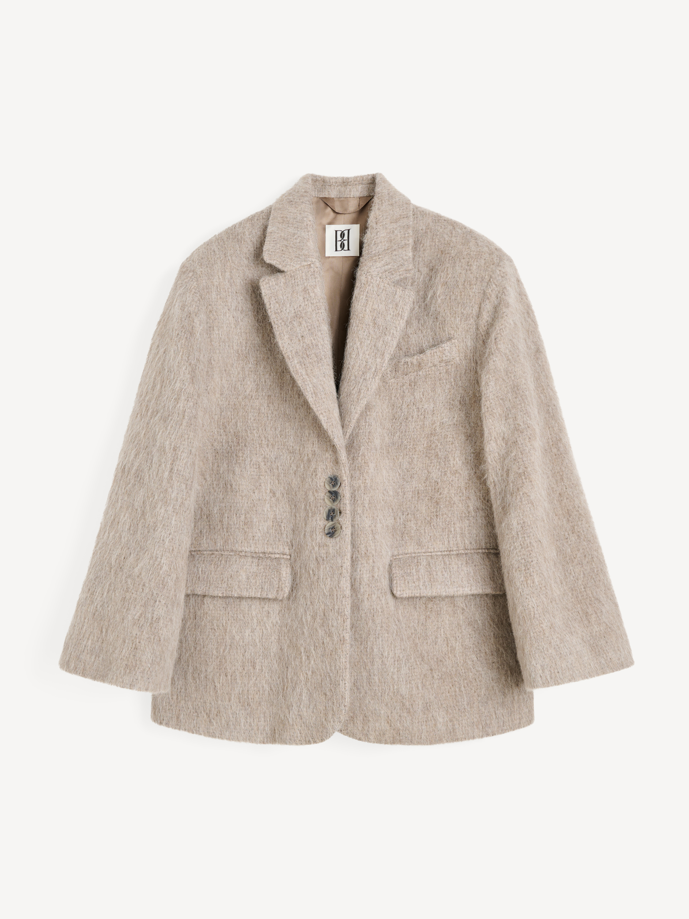 By Malene Birger Biena Single-breasted Blazer In Gray