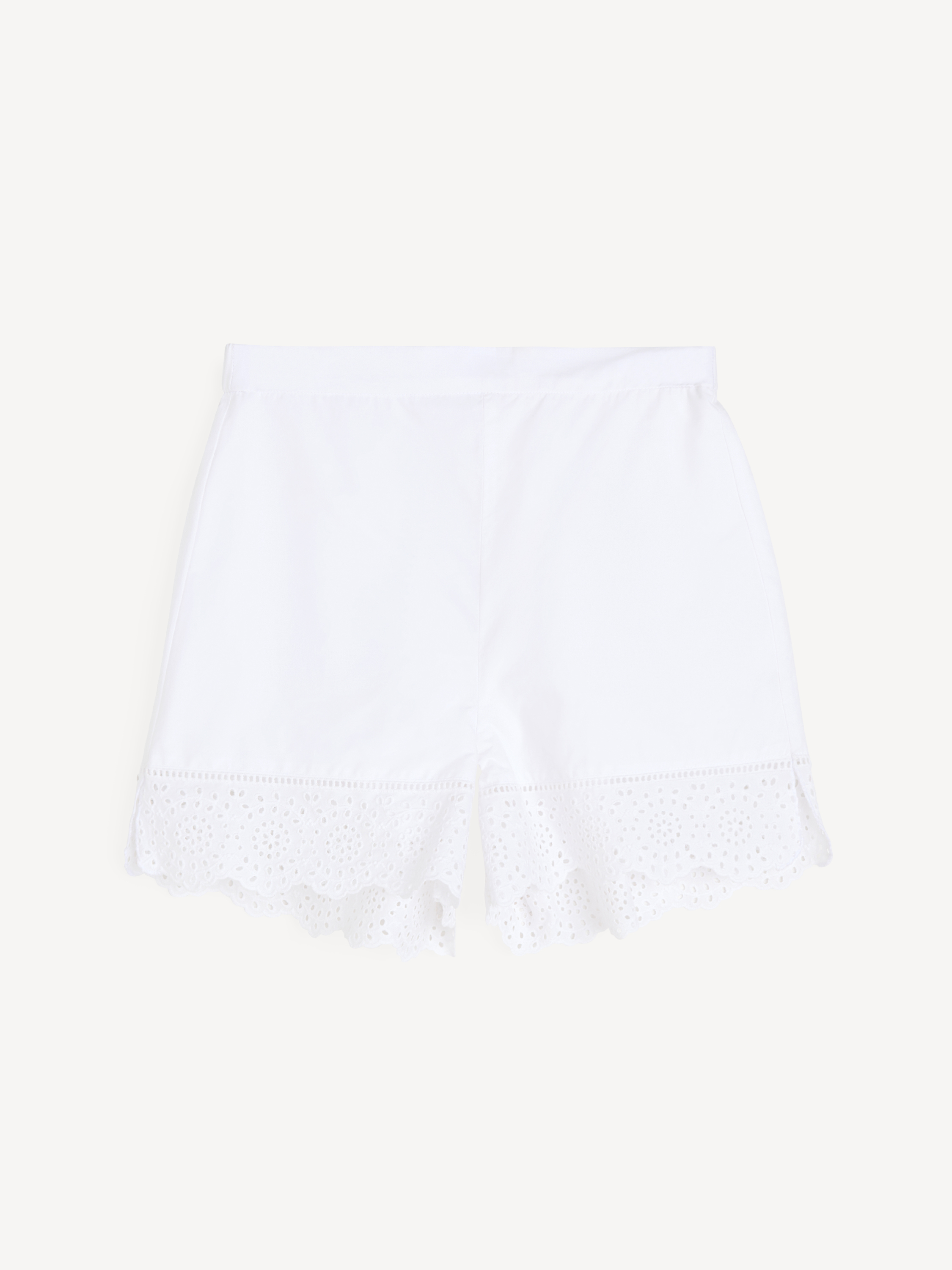 By Malene Birger Women's Pure White Greta Organic Cotton Shorts Size 36