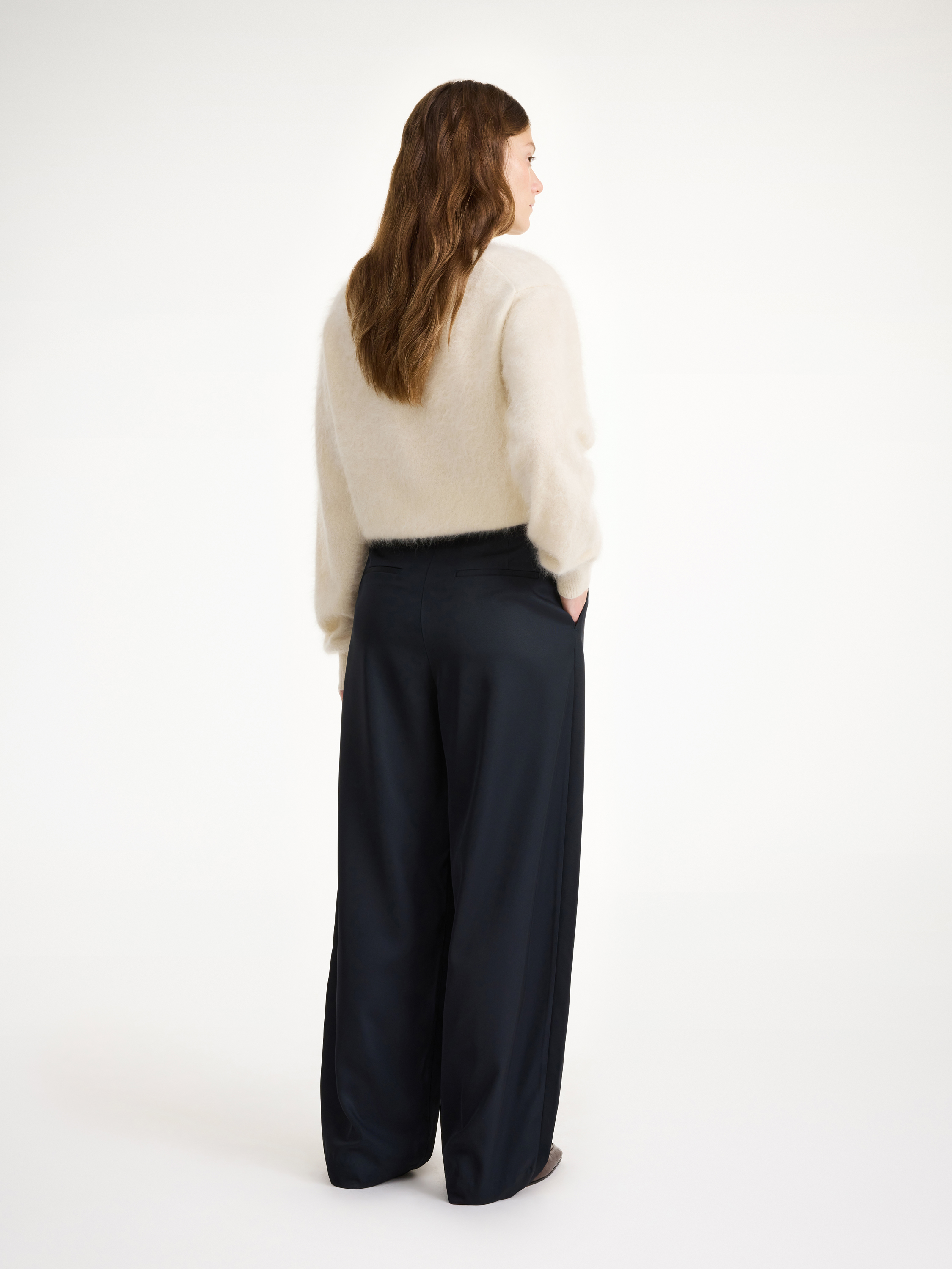 Shop By Malene Birger Piscali Mid-waist Trousers In Black