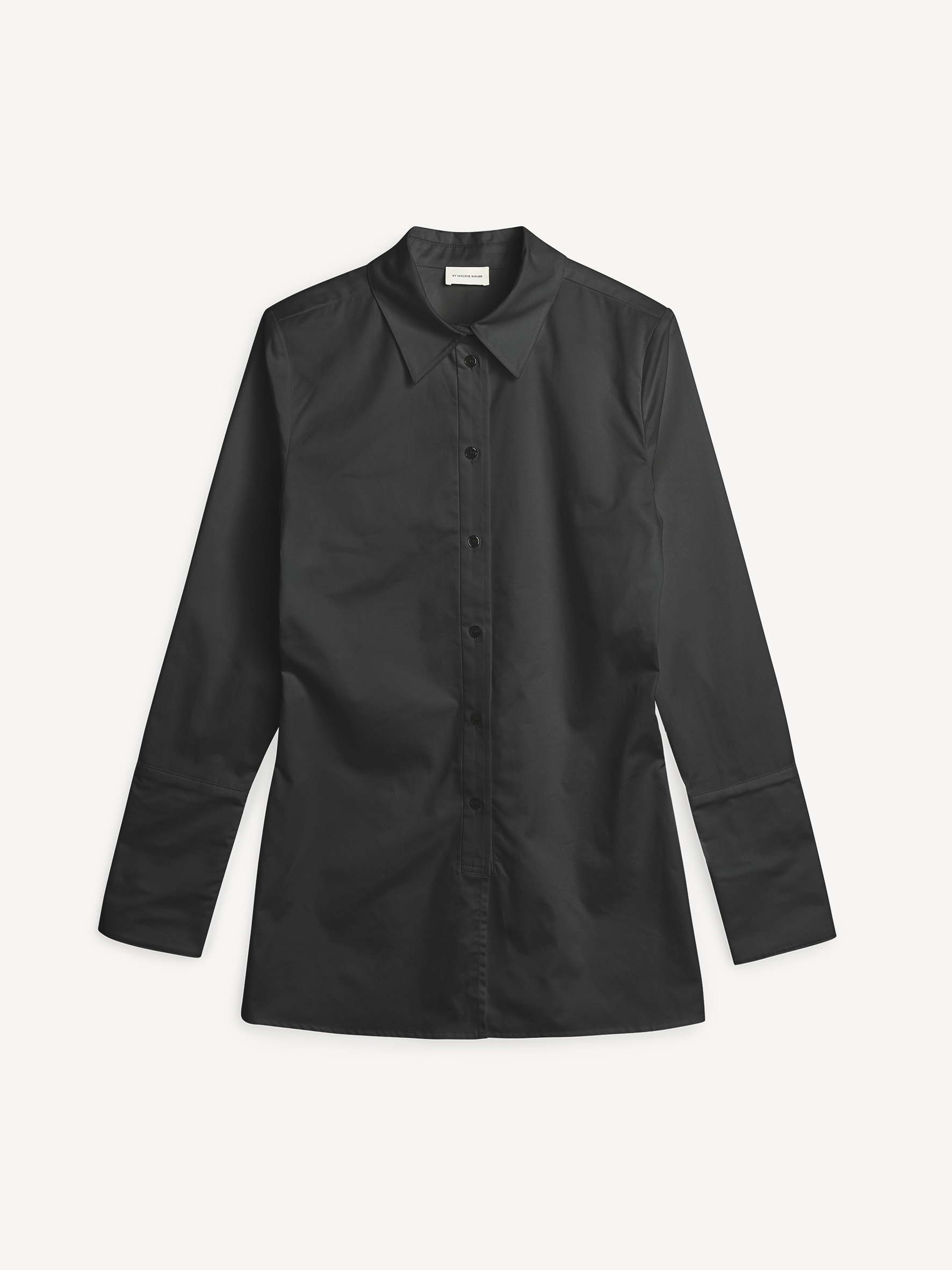 By Malene Birger Women's Black Padano Organic Cotton Shirt Size 44