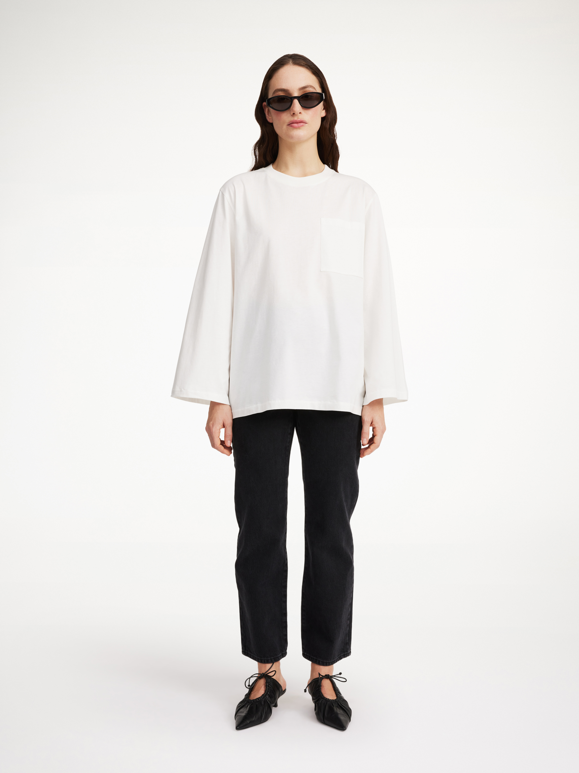 By Malene Birger Fayeh Oversized Longsleeve In Soft White