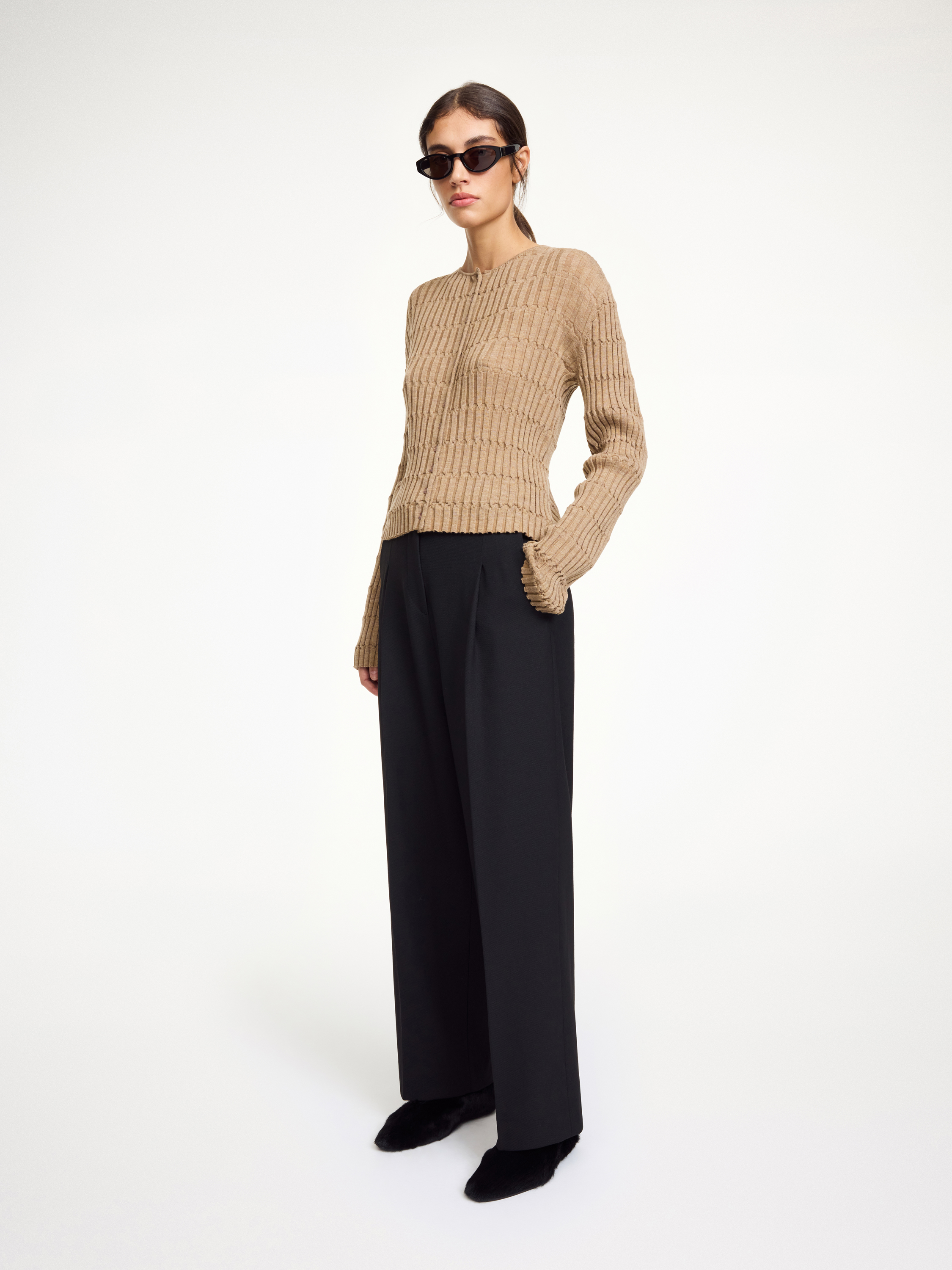By Malene Birger Elsa Wide-leg Trousers In Black
