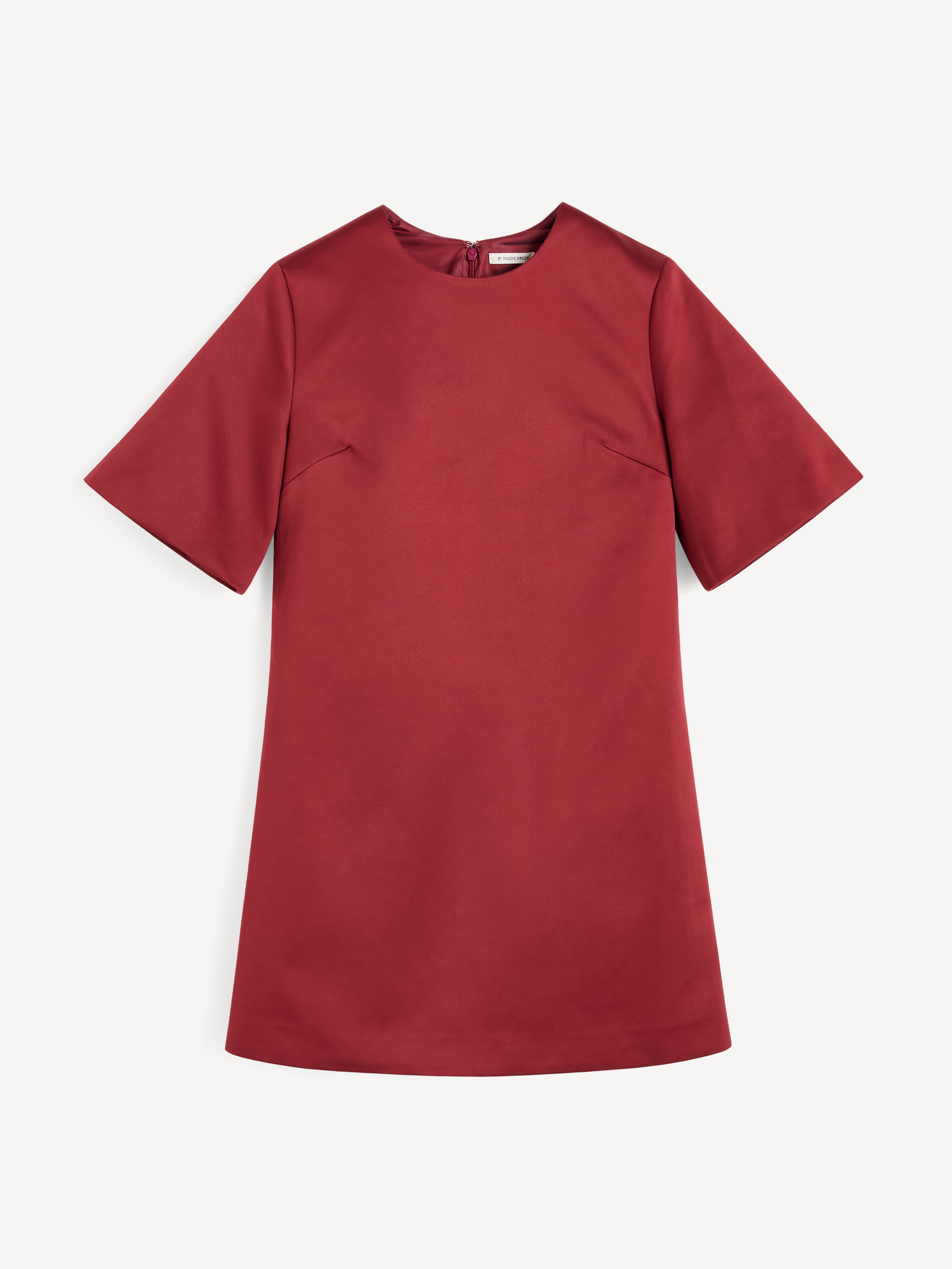 By Malene Birger Harperz Short-sleeve Mini Dress In Burgundy