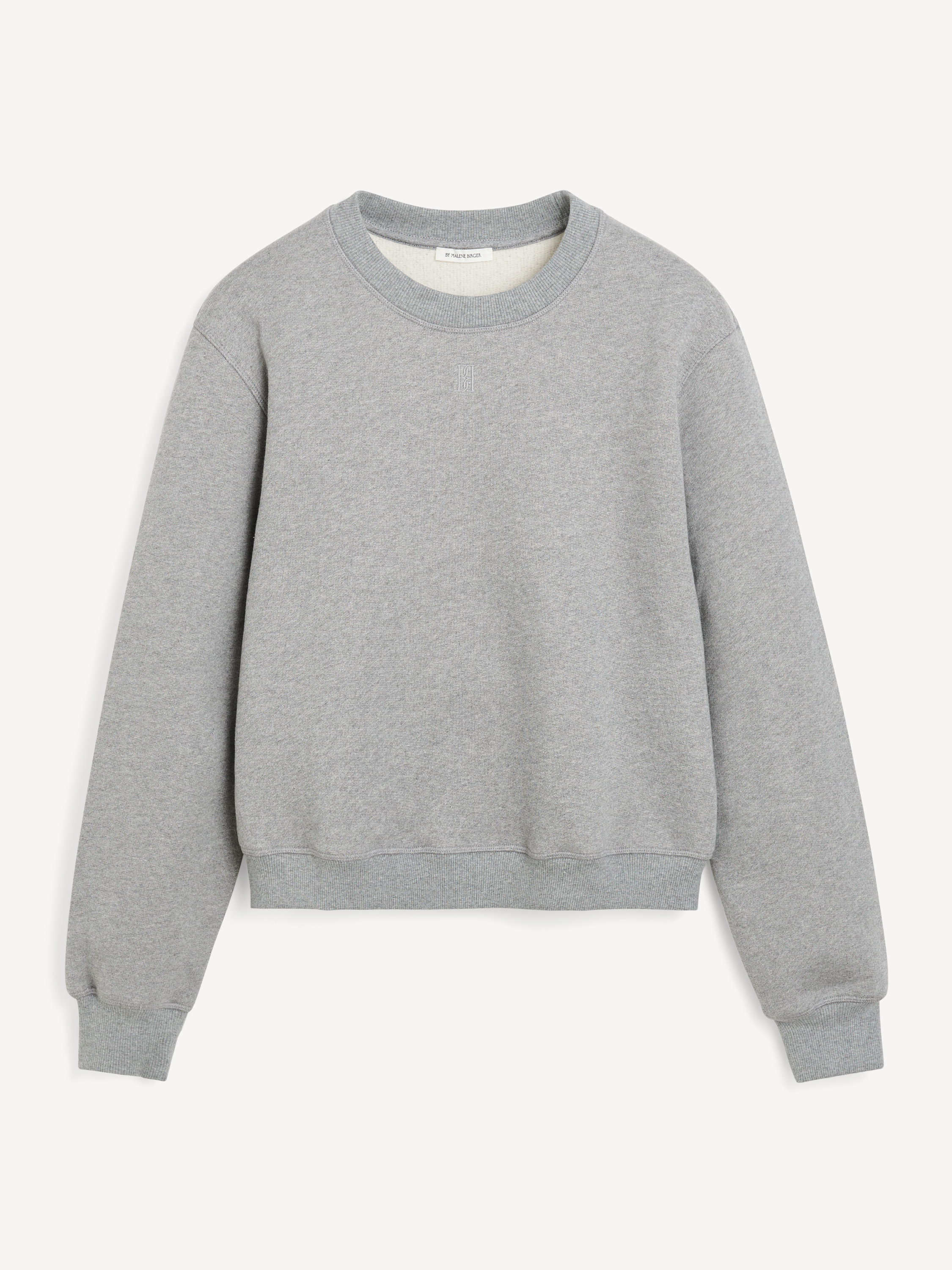 By Malene Birger Women's Grey Melange Apalia Organic Cotton Sweatshirt Xxs
