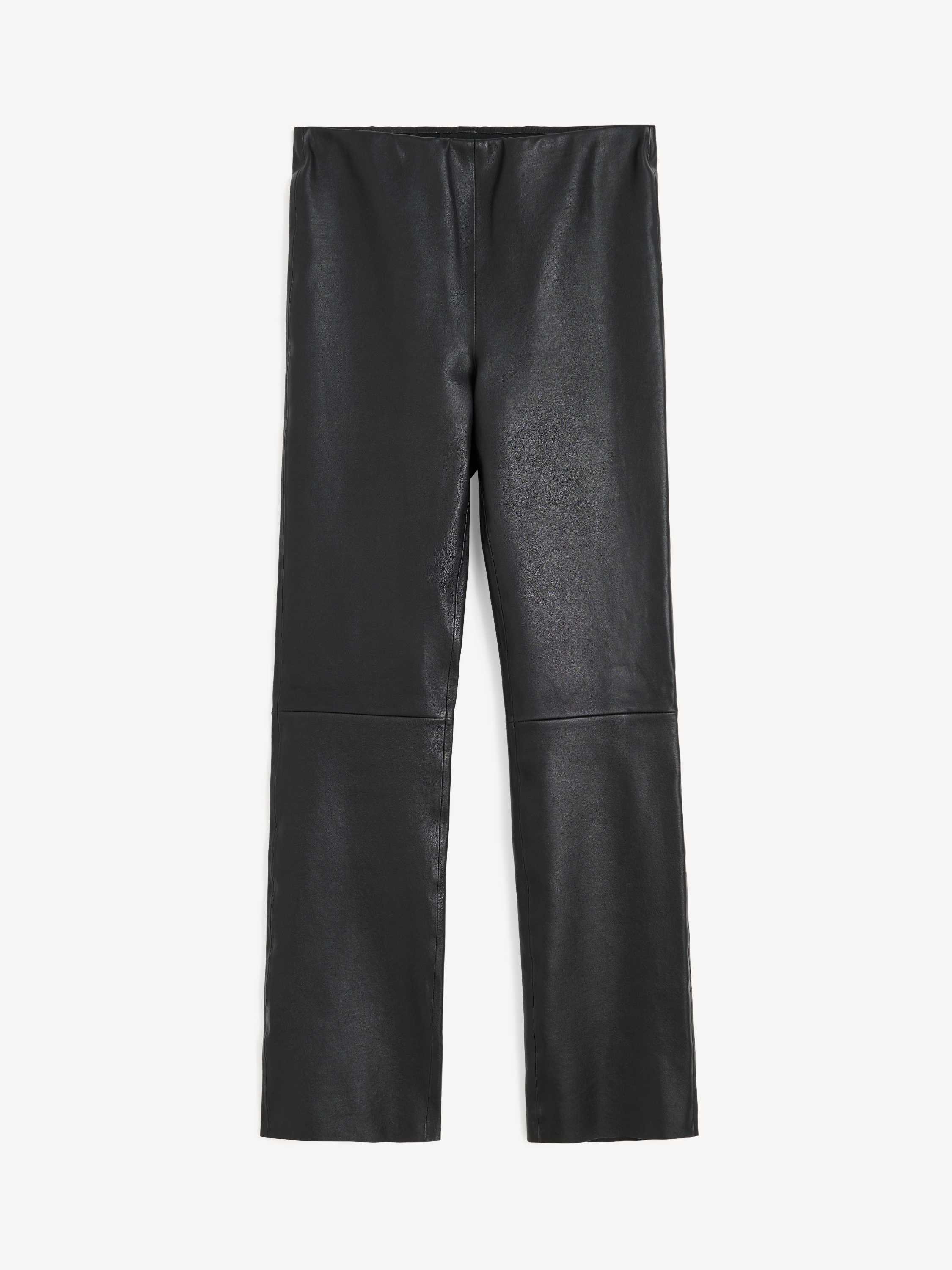 By Malene Birger Women's Black Florentina Long Leather Trousers Size 36
