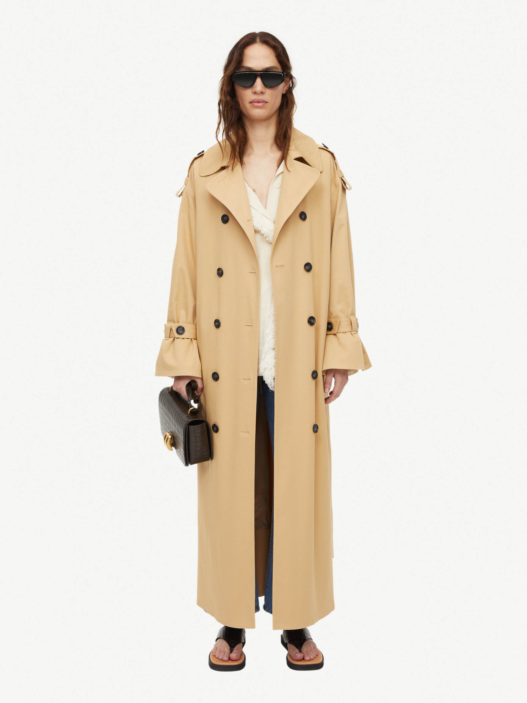 By Malene Birger Alanis Trench Coat In Sand Beige
