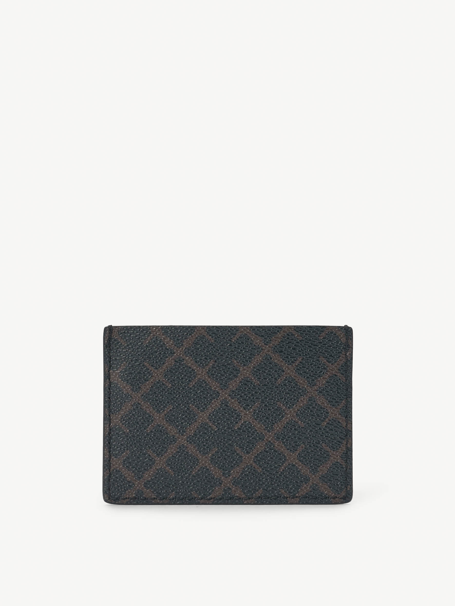 By Malene Birger Elia Printed Cardholder In Dark Chokolate