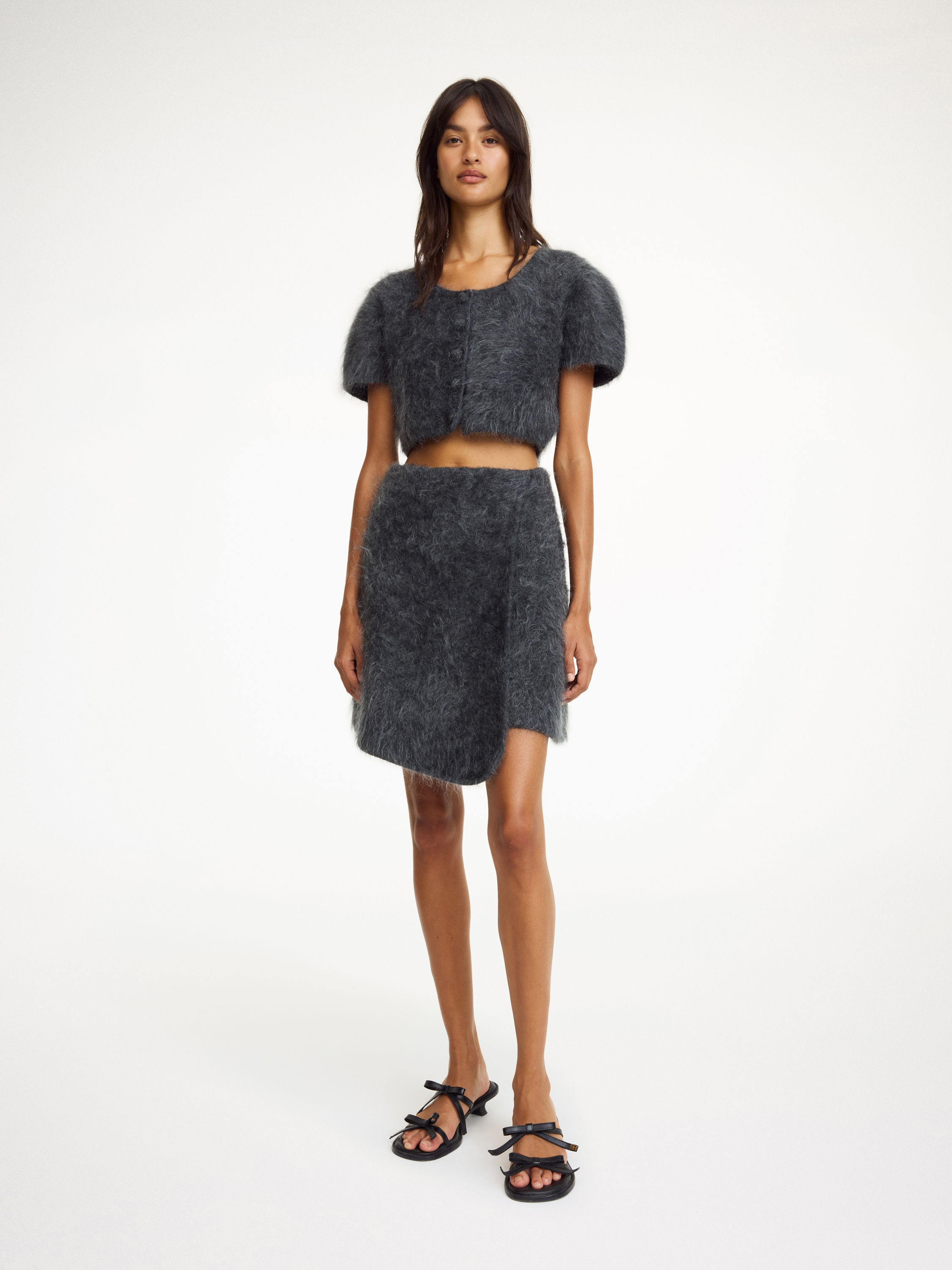 By Malene Birger Krissah Mini Skirt In Jet Grey