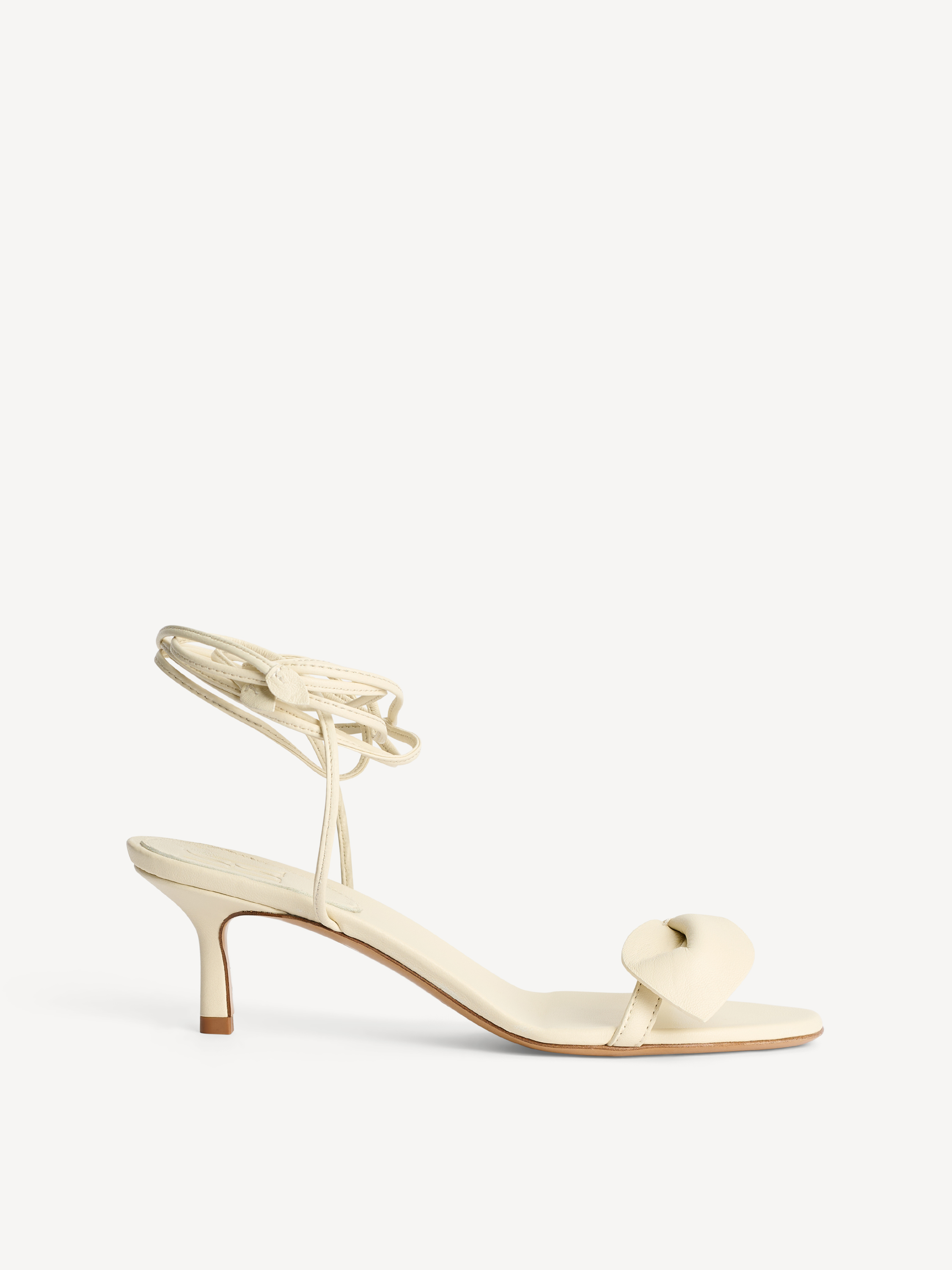 By Malene Birger Women's Vanilla Cream Paulin Leather Sandals