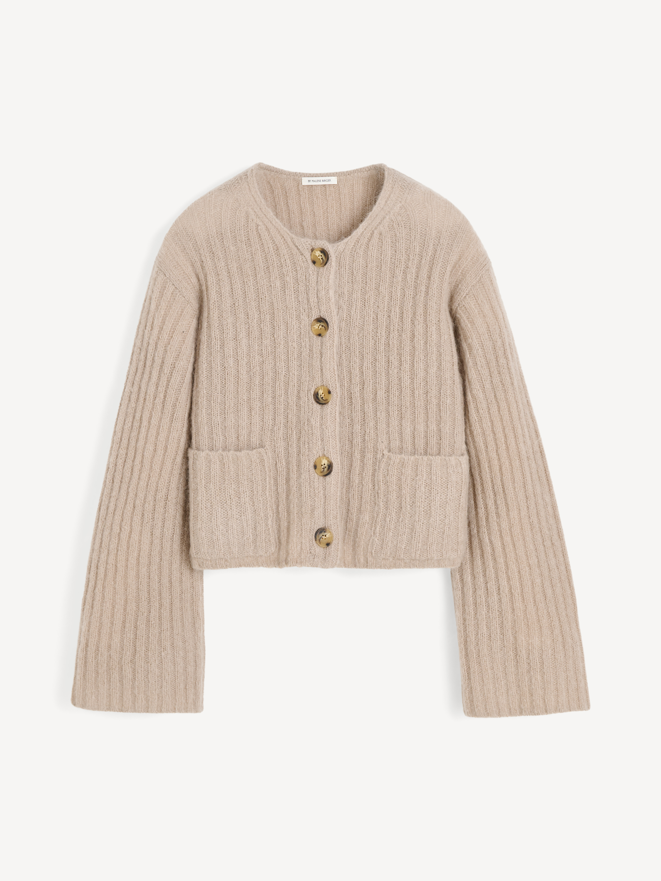 By Malene Birger Cierrou Rib Cardigan In Gray