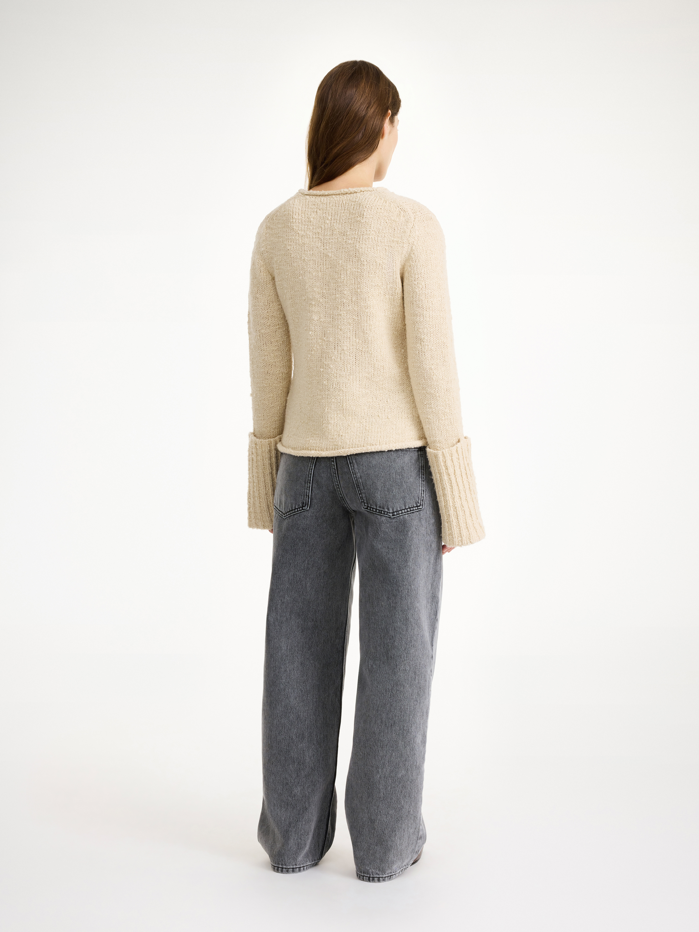 Shop By Malene Birger Sorena Pullover In Oyster Gray