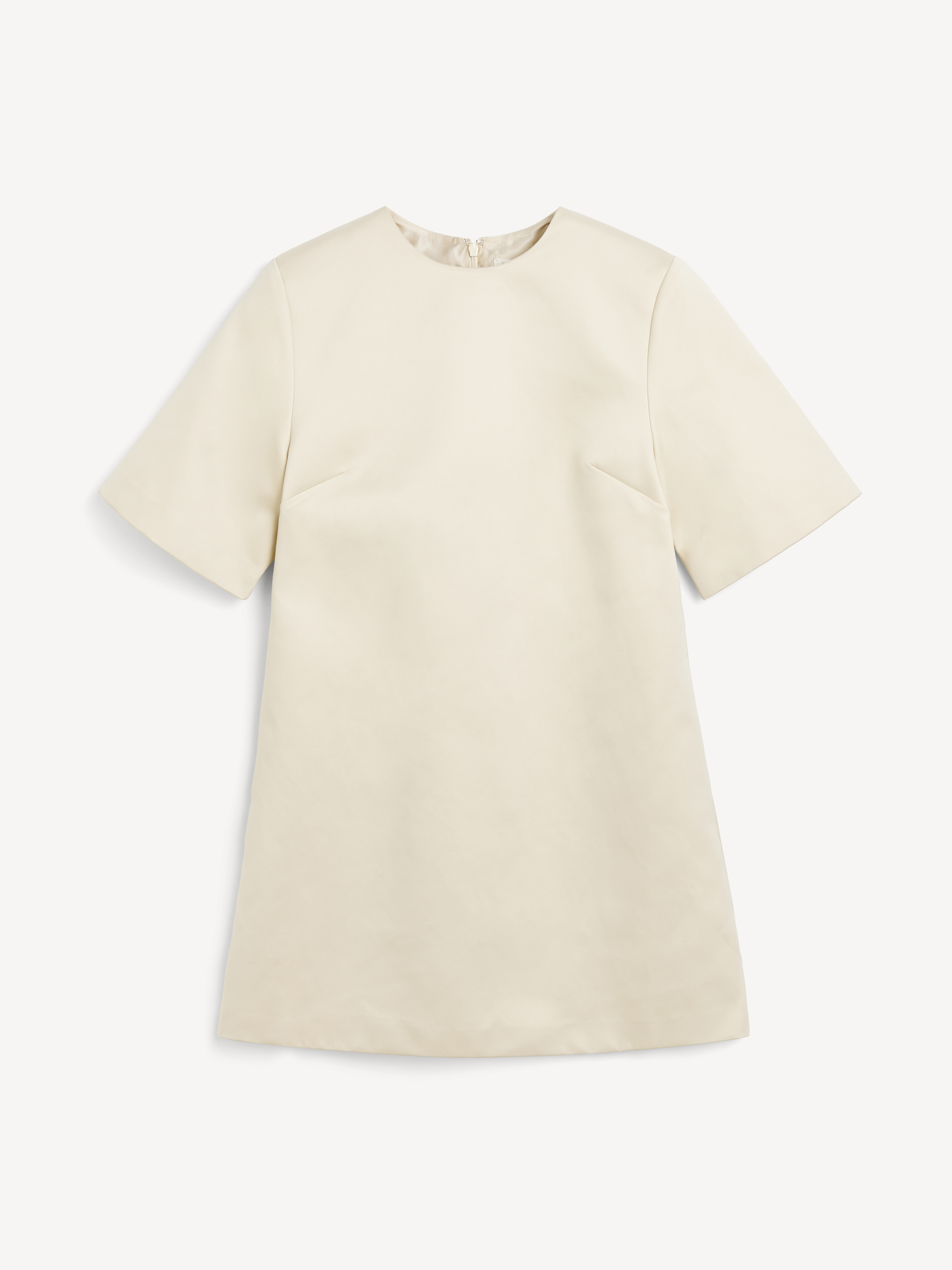 Shop By Malene Birger Harperz Mini Dress In Oyster Gray
