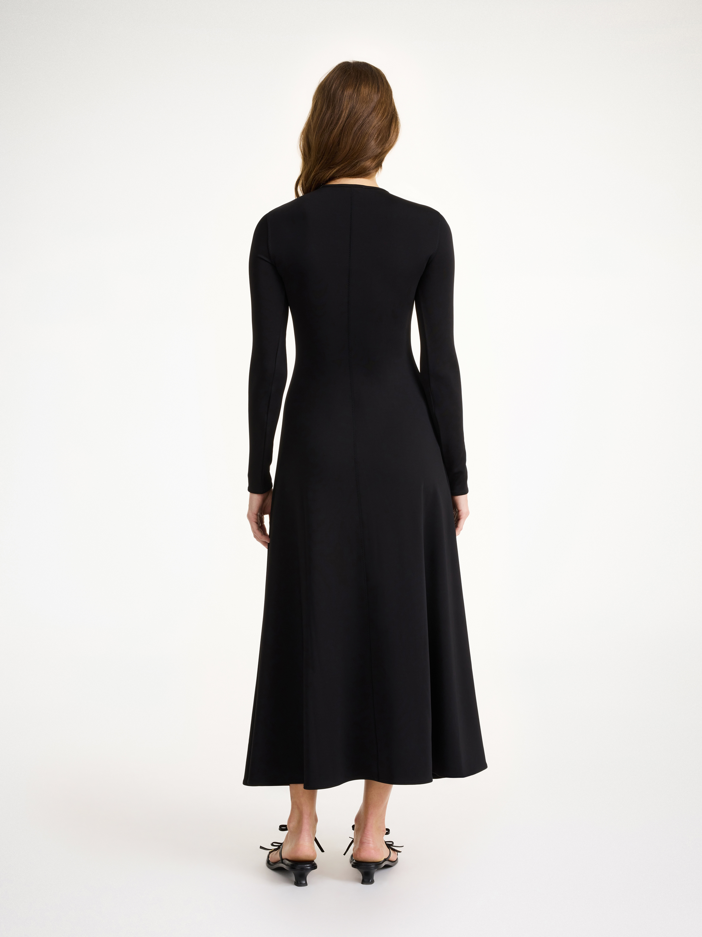 By Malene Birger Deija Cutout A-line Midi Dress In Black