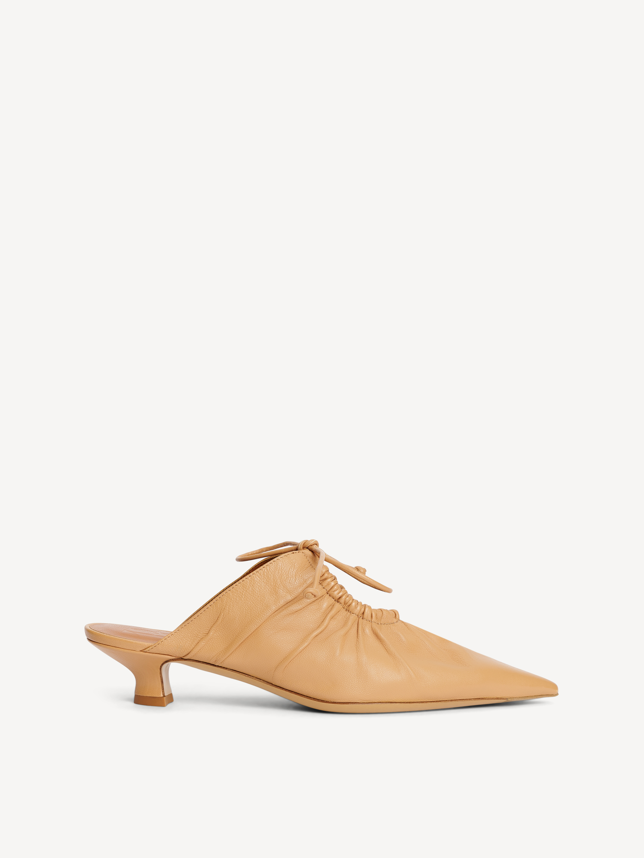 By Malene Birger Masey Leather Mules Damen Sand Beige