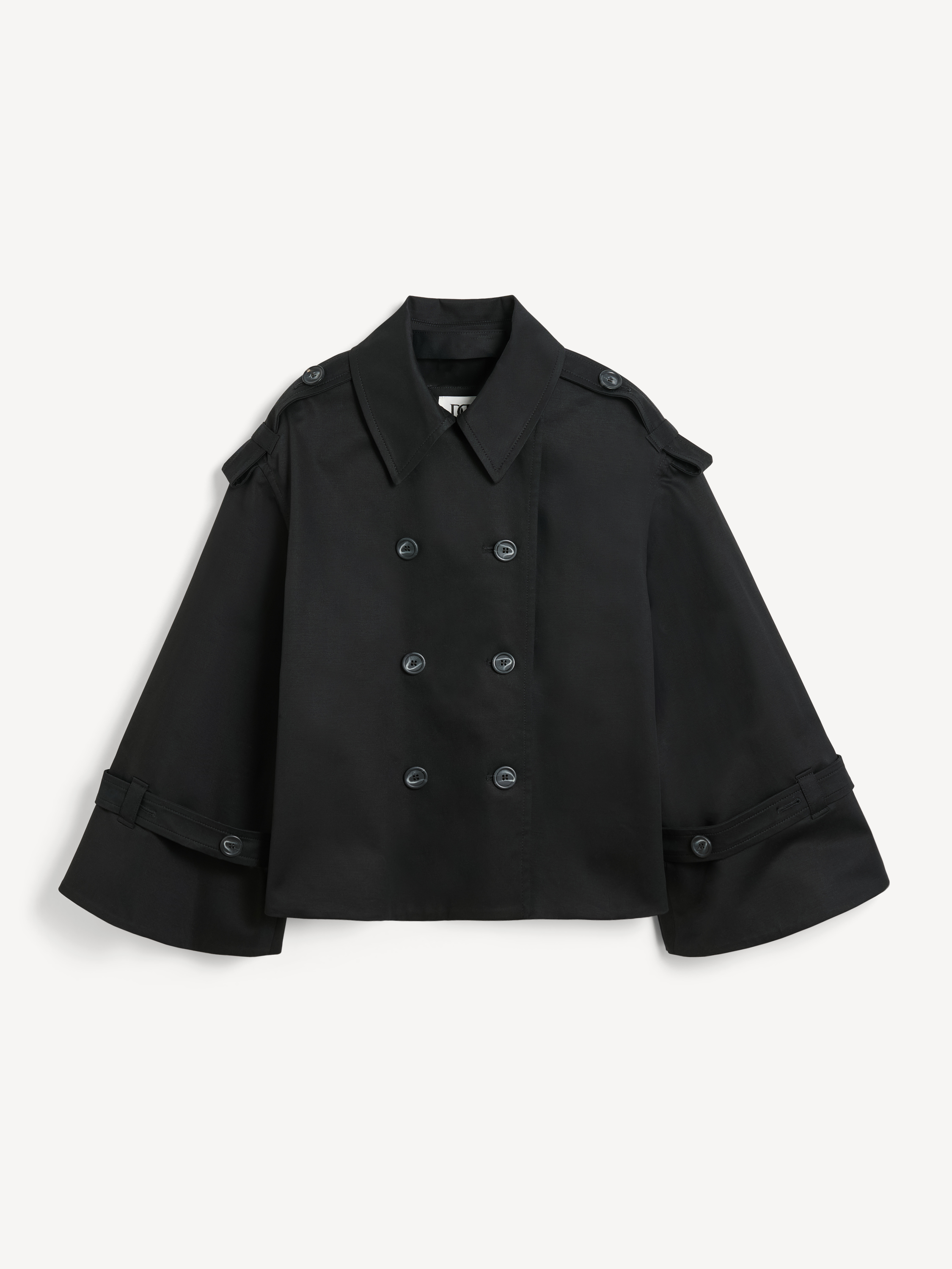 By Malene Birger Women's Black Alisandra Trench Jacket Size 36