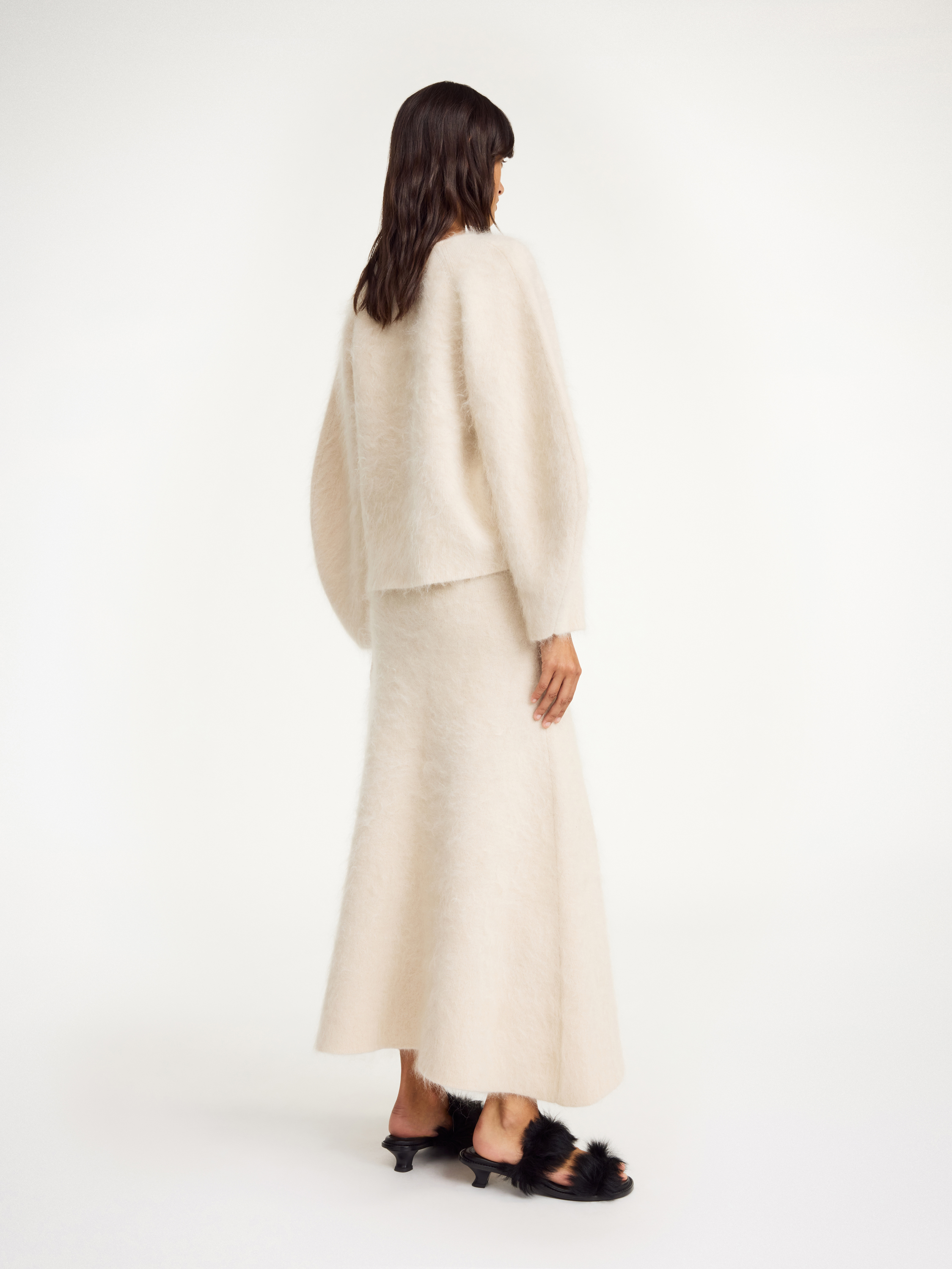 By Malene Birger Christina Maxi Skirt In Oyster Gray
