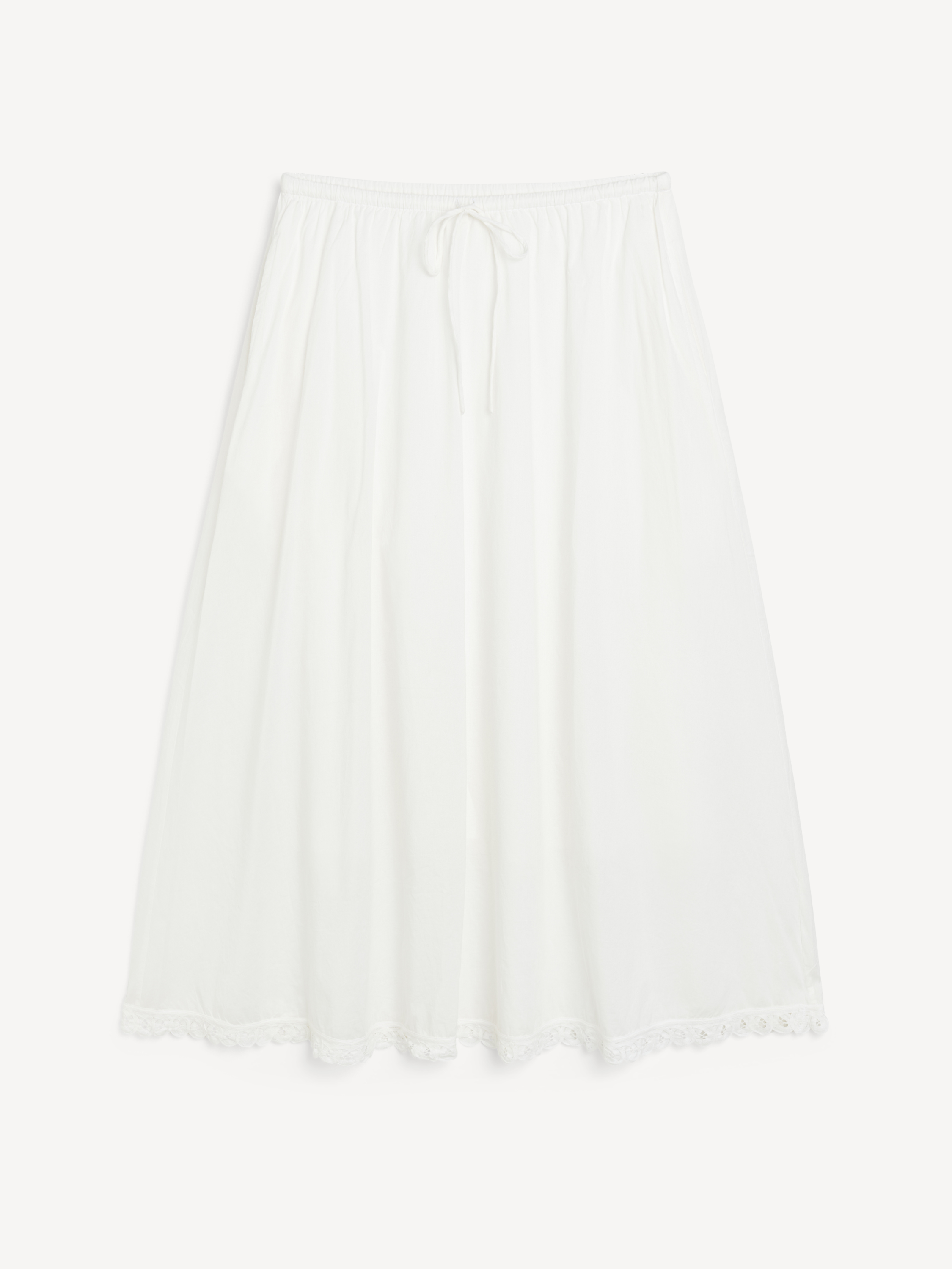 Shop By Malene Birger Pheobes Organic Cotton Skirt In Soft White