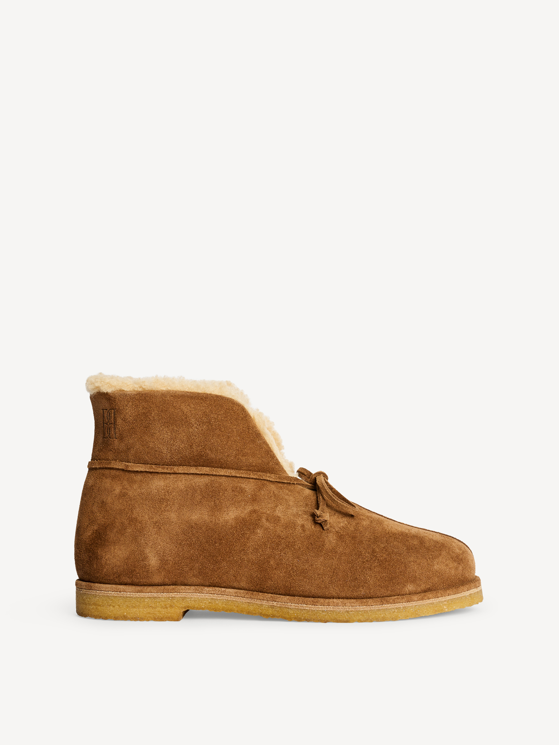 By Malene Birger Romma Shearling Boots In Brown