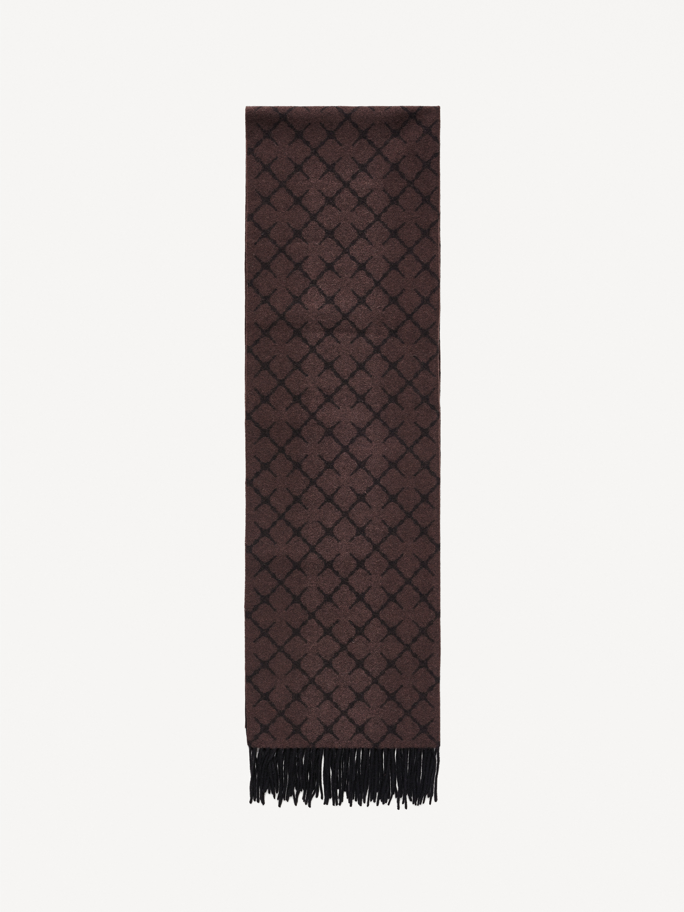 By Malene Birger Ortega Cashmere-blend Scarf In Dark Chokolate