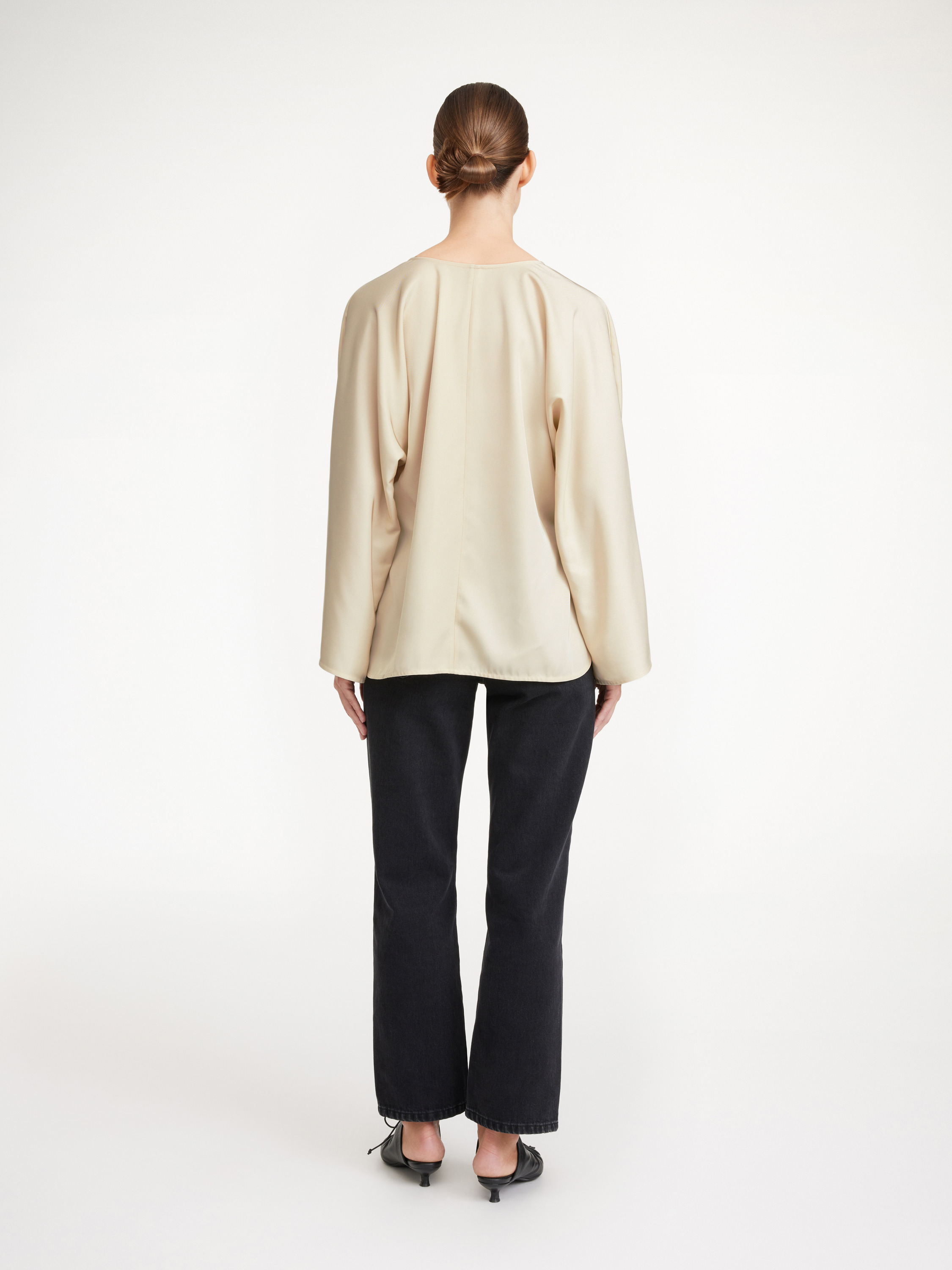 By Malene Birger Calias Tunic Blouse In Vanilla Cream
