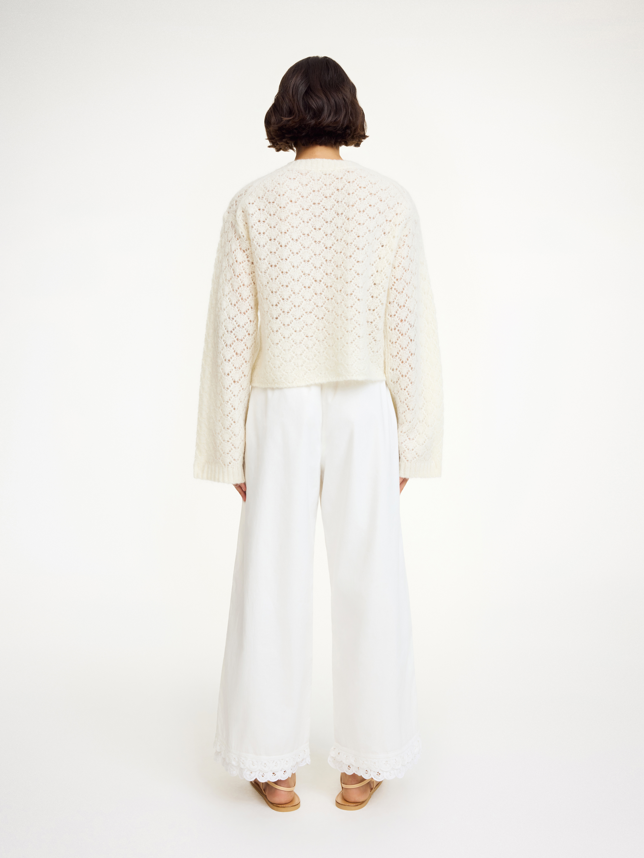 By Malene Birger Cierrou Cardigan In Soft White