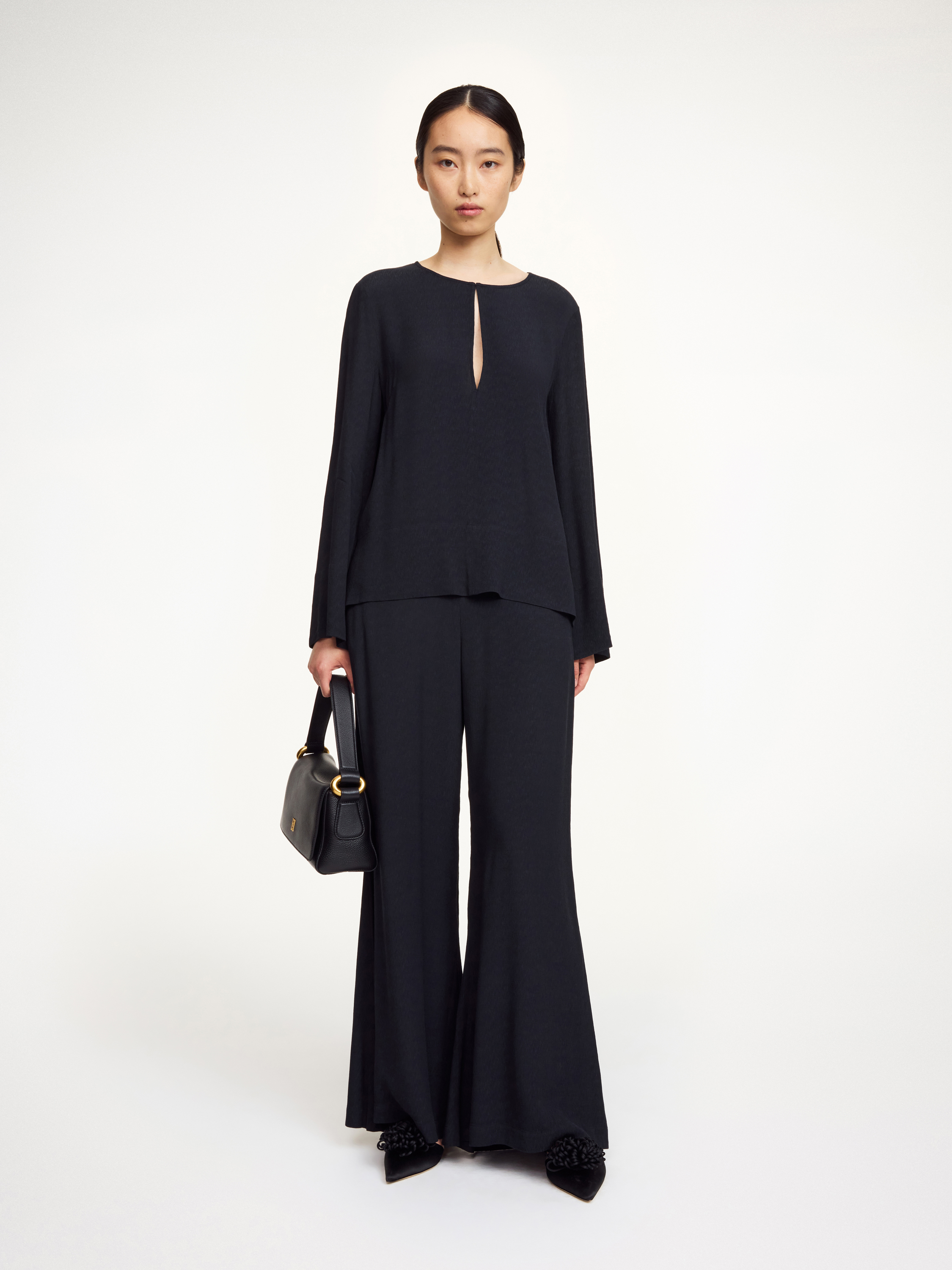 By Malene Birger Lucee Flared Trousers In Black
