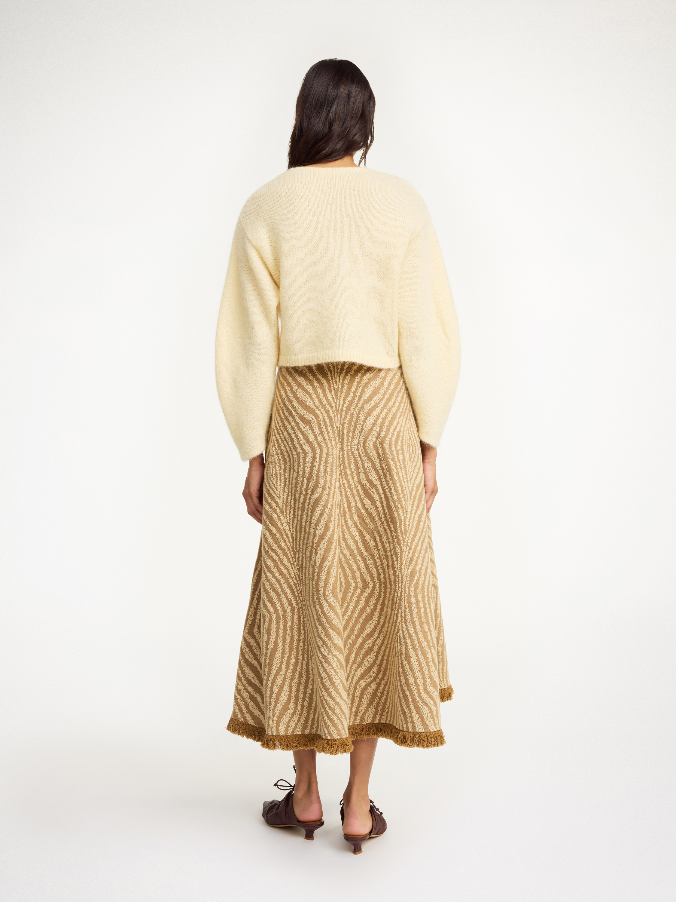 By Malene Birger Zharea Wool-blend Cardigan In Sea Mist