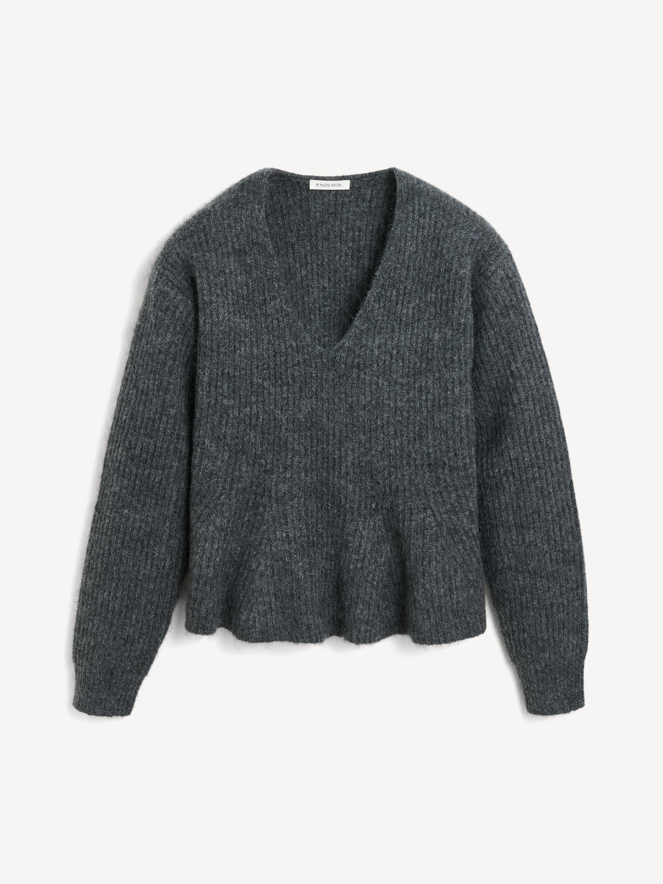 Shop By Malene Birger Cova Sweater In Grey Melange