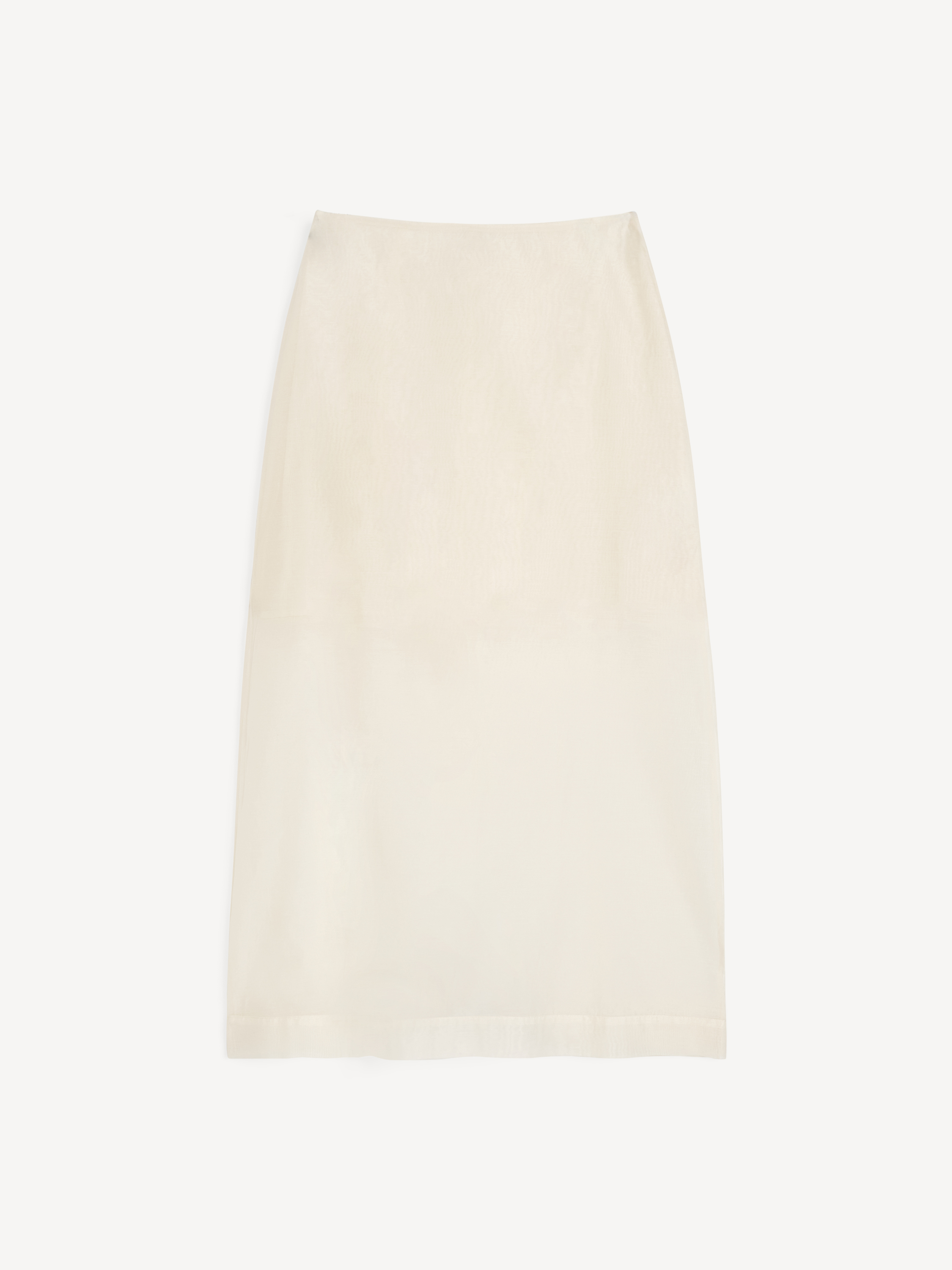 By Malene Birger Women's Soft White Esta Silk Organza Skirt Size 36